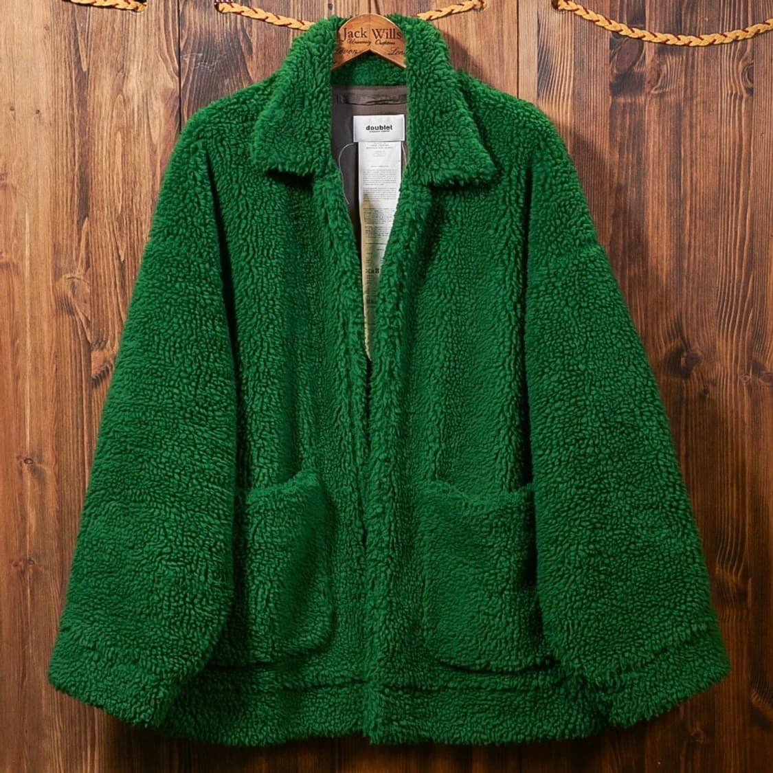 더블렛 핸드페인팅 Faux 시어링 자켓 상품이미지4