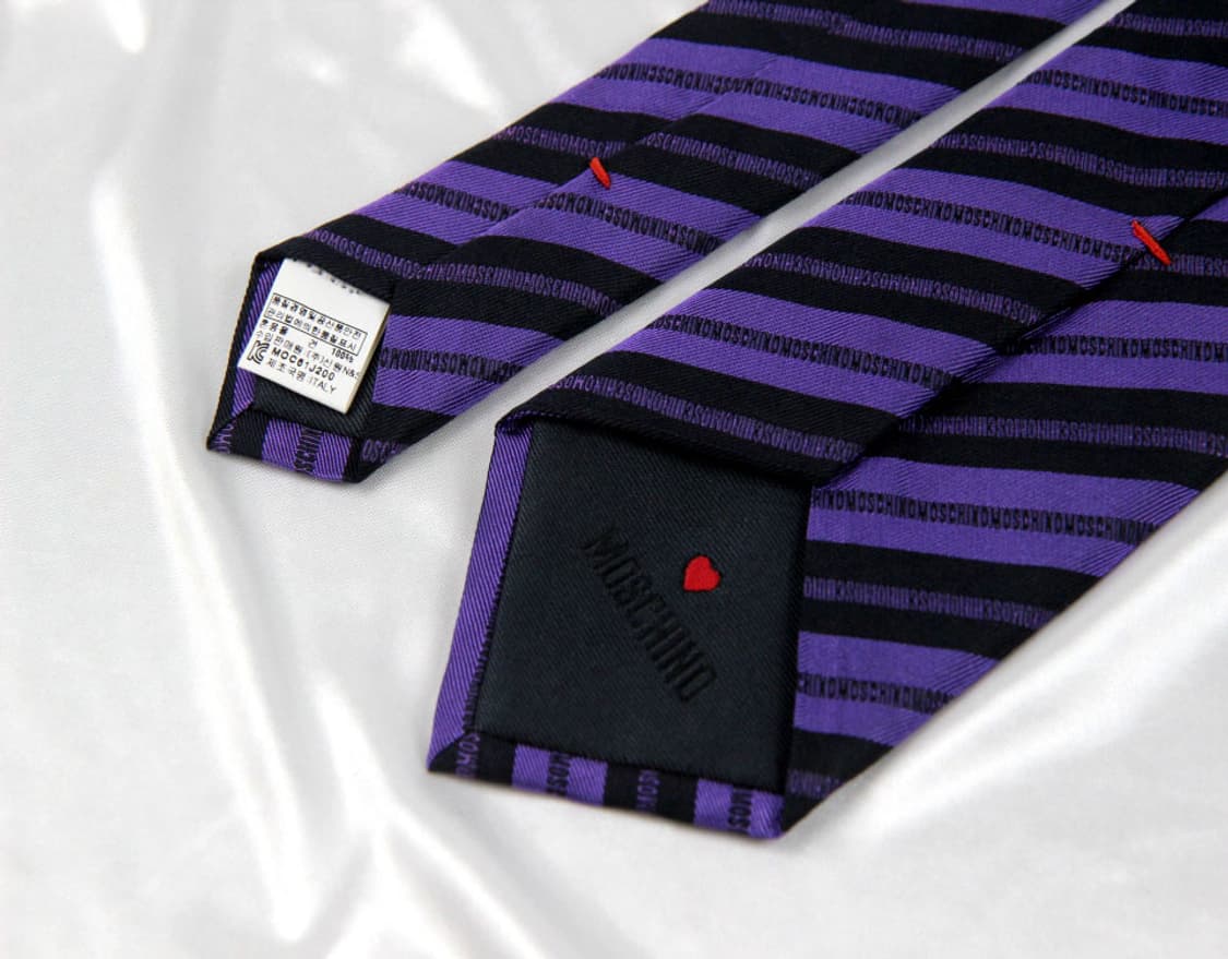 모스키노 7.9cm 미사용 남자 명품 넥타이 상품이미지4