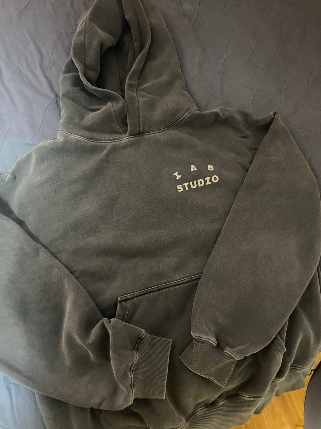 아이앱 스튜디오 피그먼트 후드티 L 판매 상품이미지3