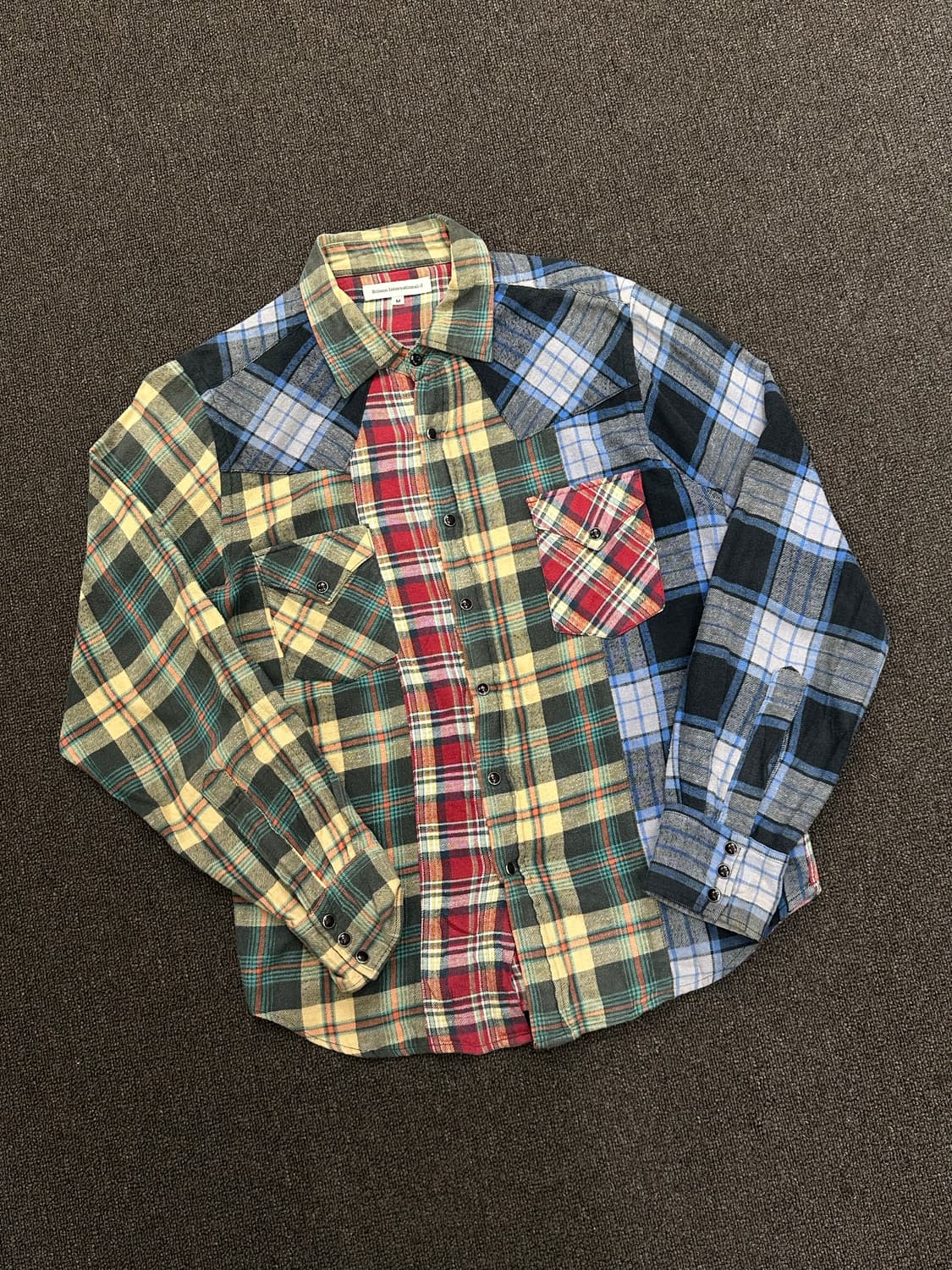 M)Bobson 빈티지 멀티 컬러 체크 셔츠 상품이미지1