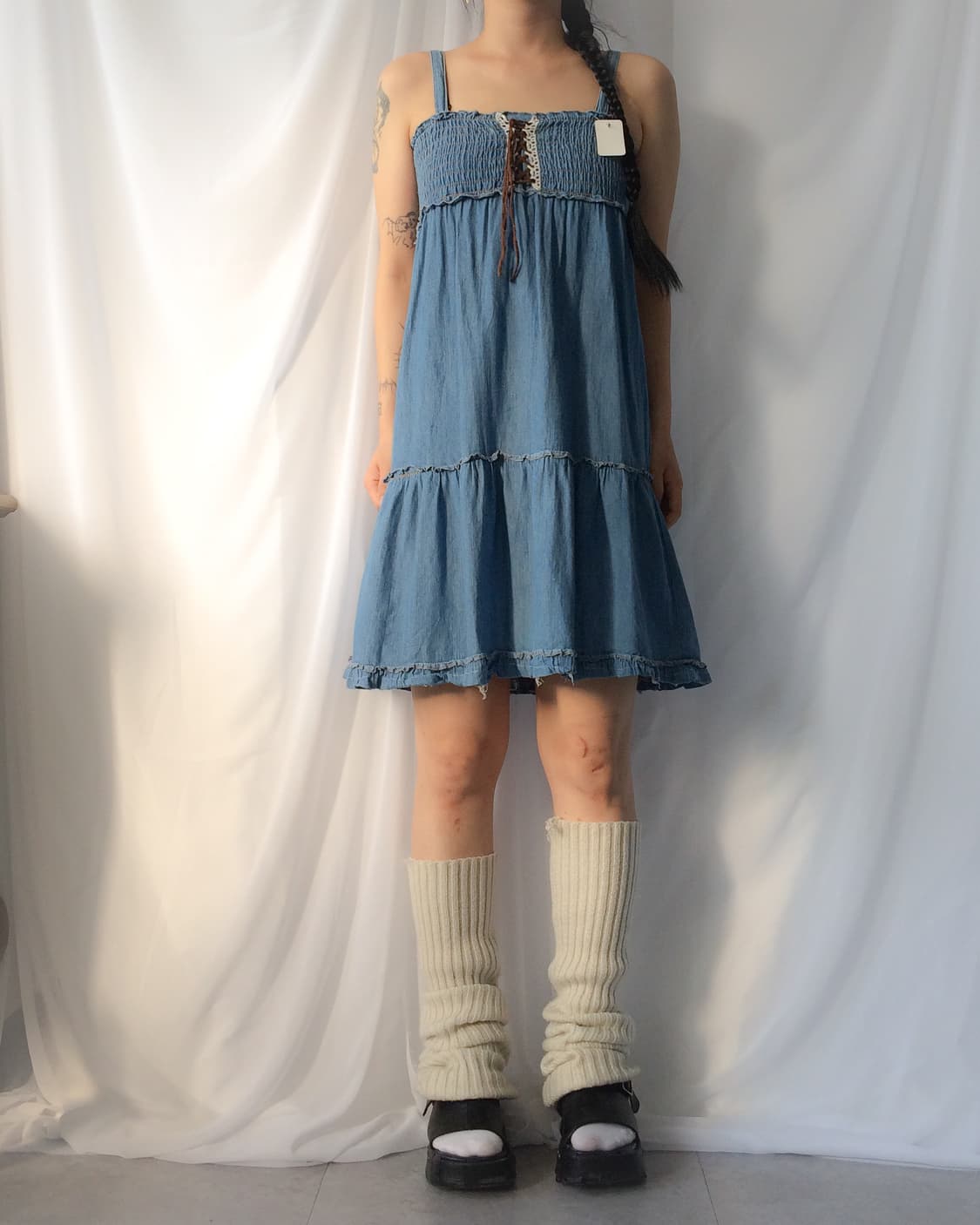 Lace up point sleeveless one piece 상품이미지6