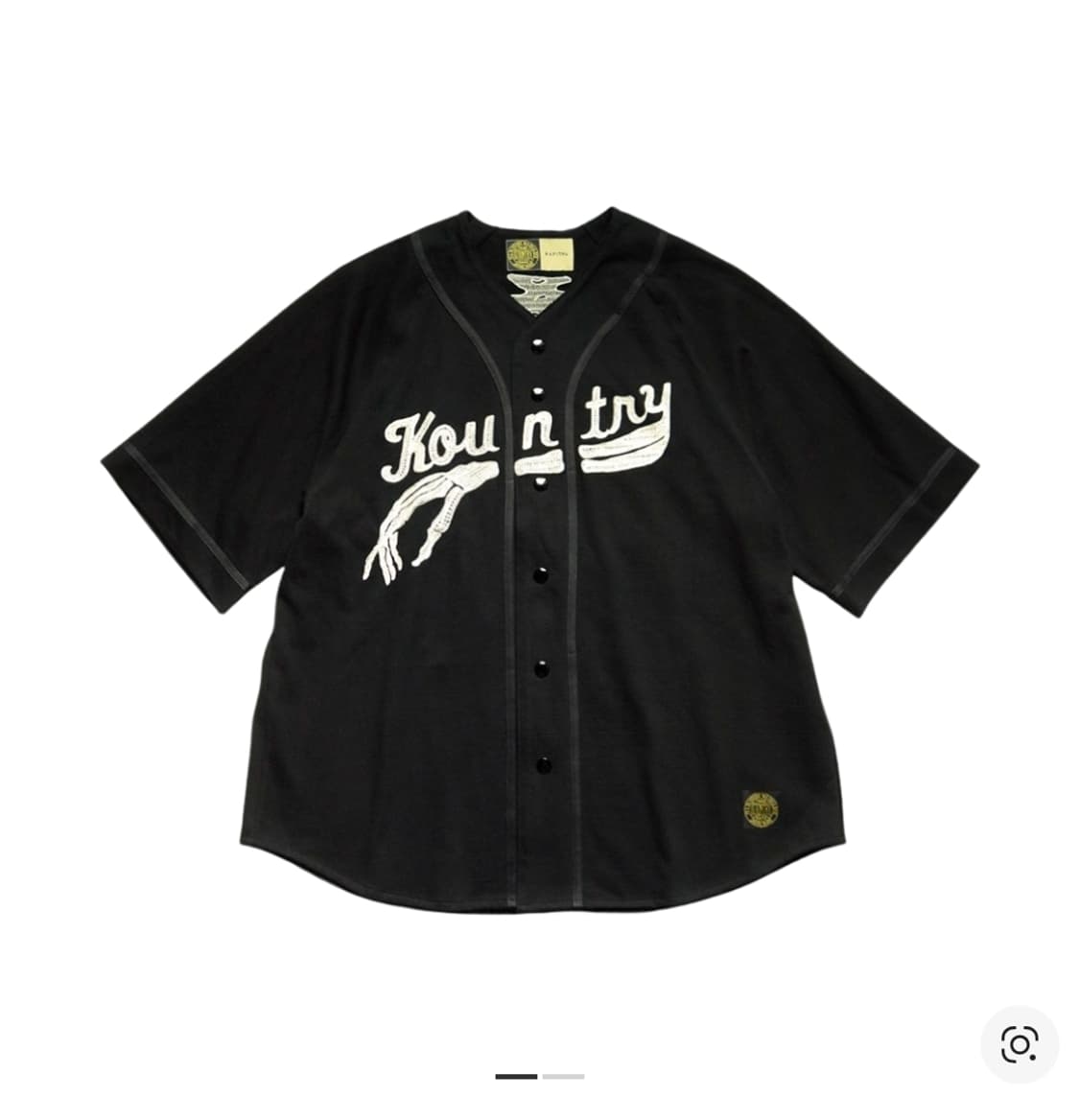 (4) 캐피탈 본 베이스볼 져지 블랙 상품이미지1