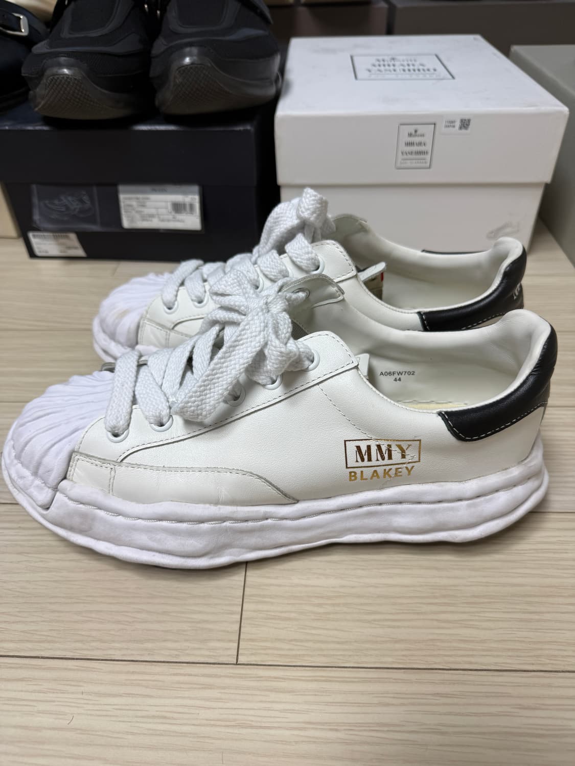 미하라야스히로 블레이키 화이트 가죽 44사이즈 상품이미지2