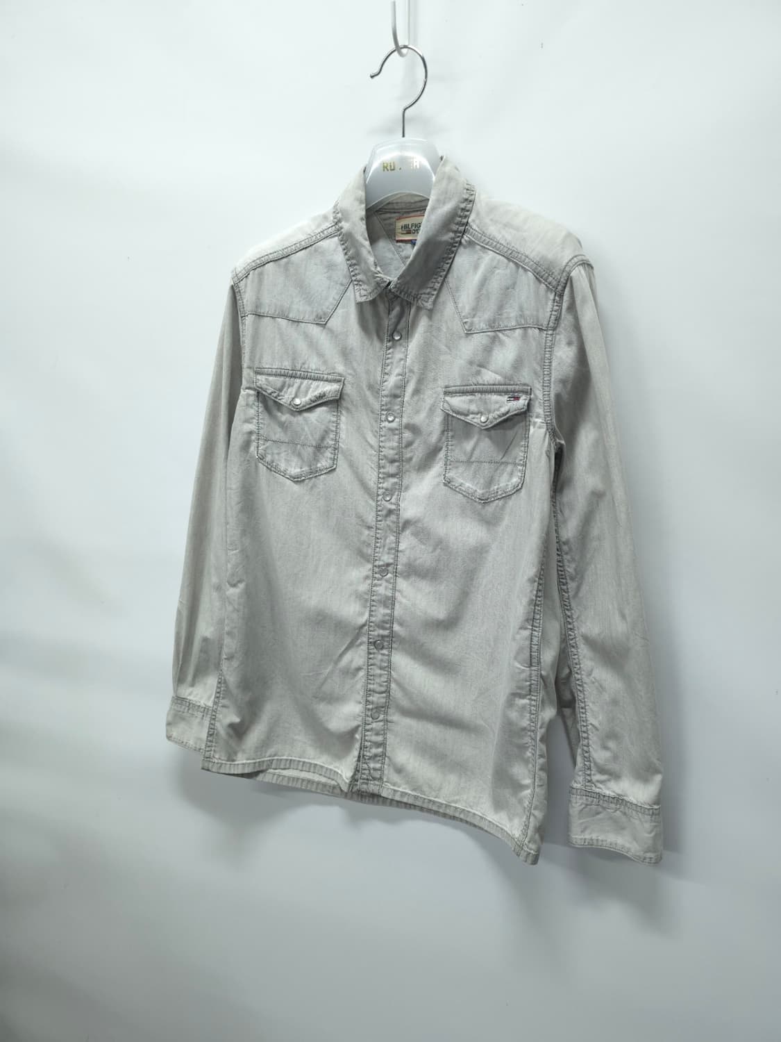 힐피거 데님 여성 라이트 그레이 웨스턴 셔츠 (55~66) 상품이미지2