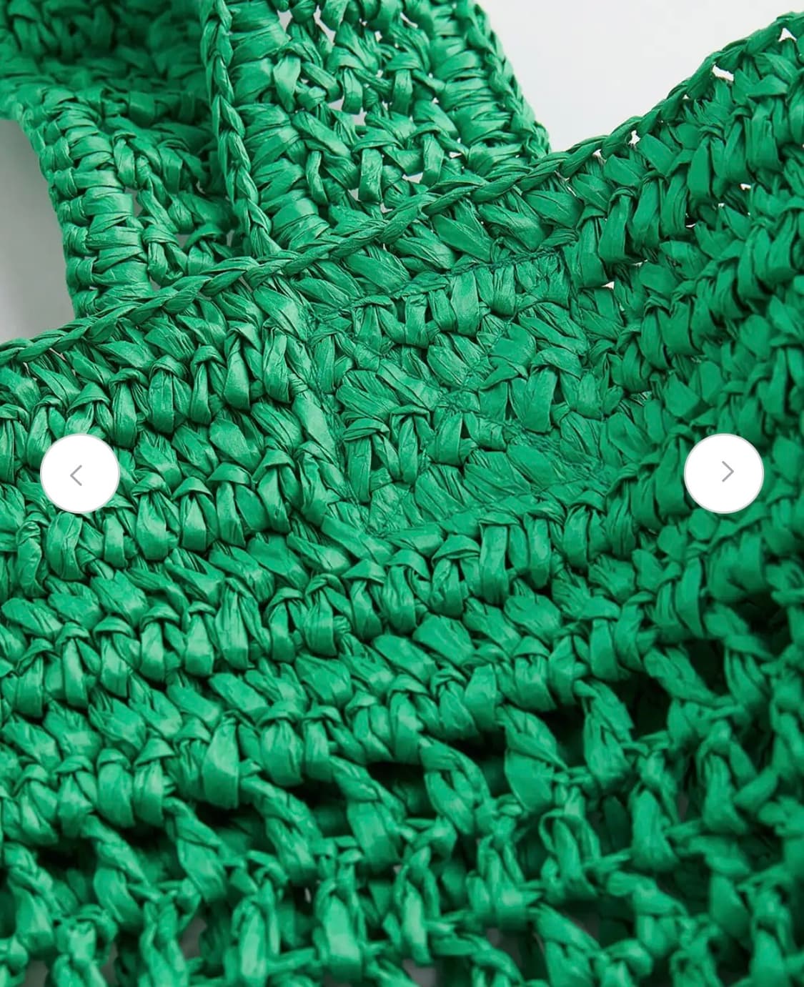 H&M 라탄 초록색 라탄 꼬임 가방 상품이미지3