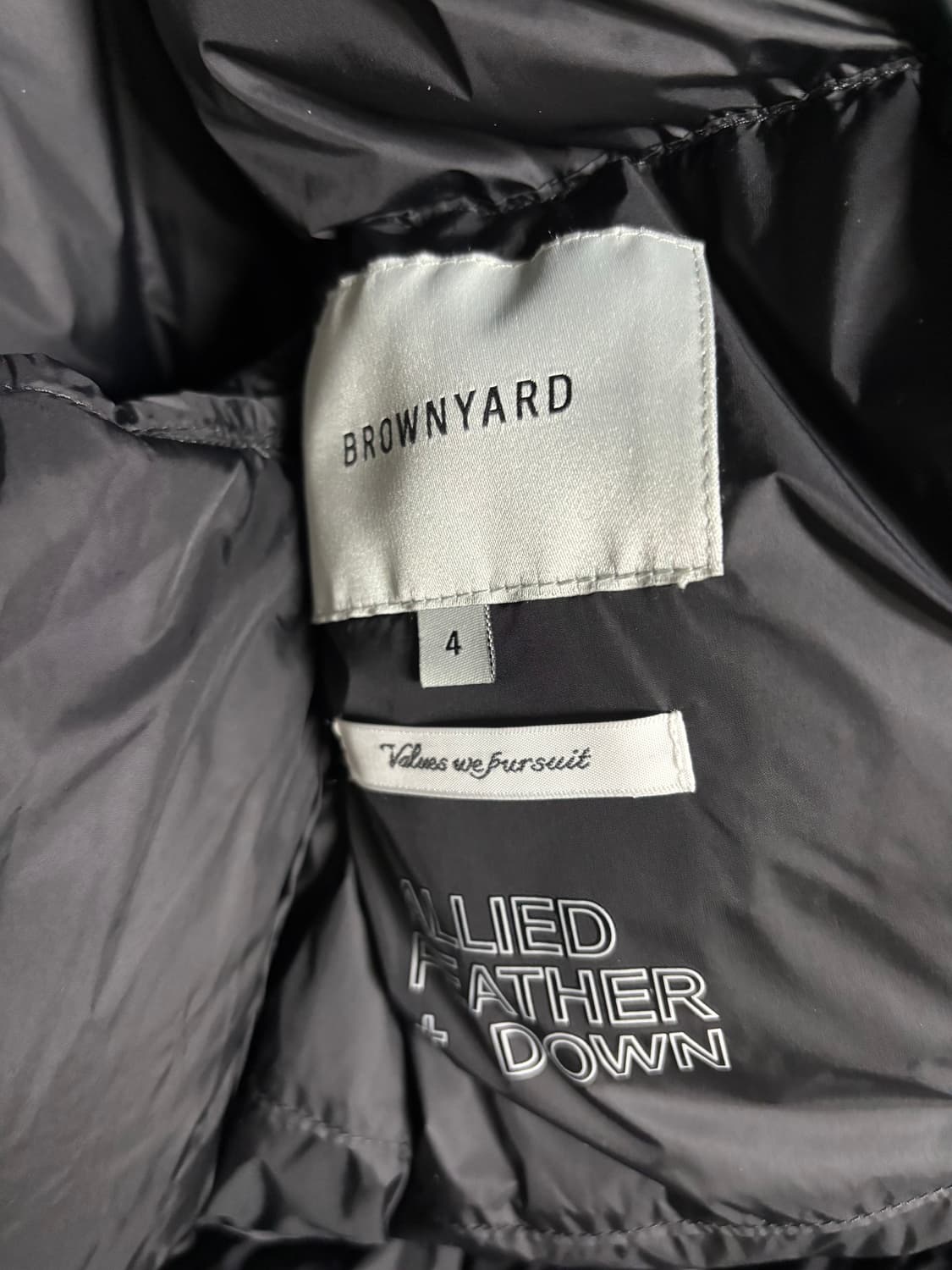 브라운야드 25fw 에베레스트 구스다운 파카패딩 블랙-4사이즈 상품이미지4