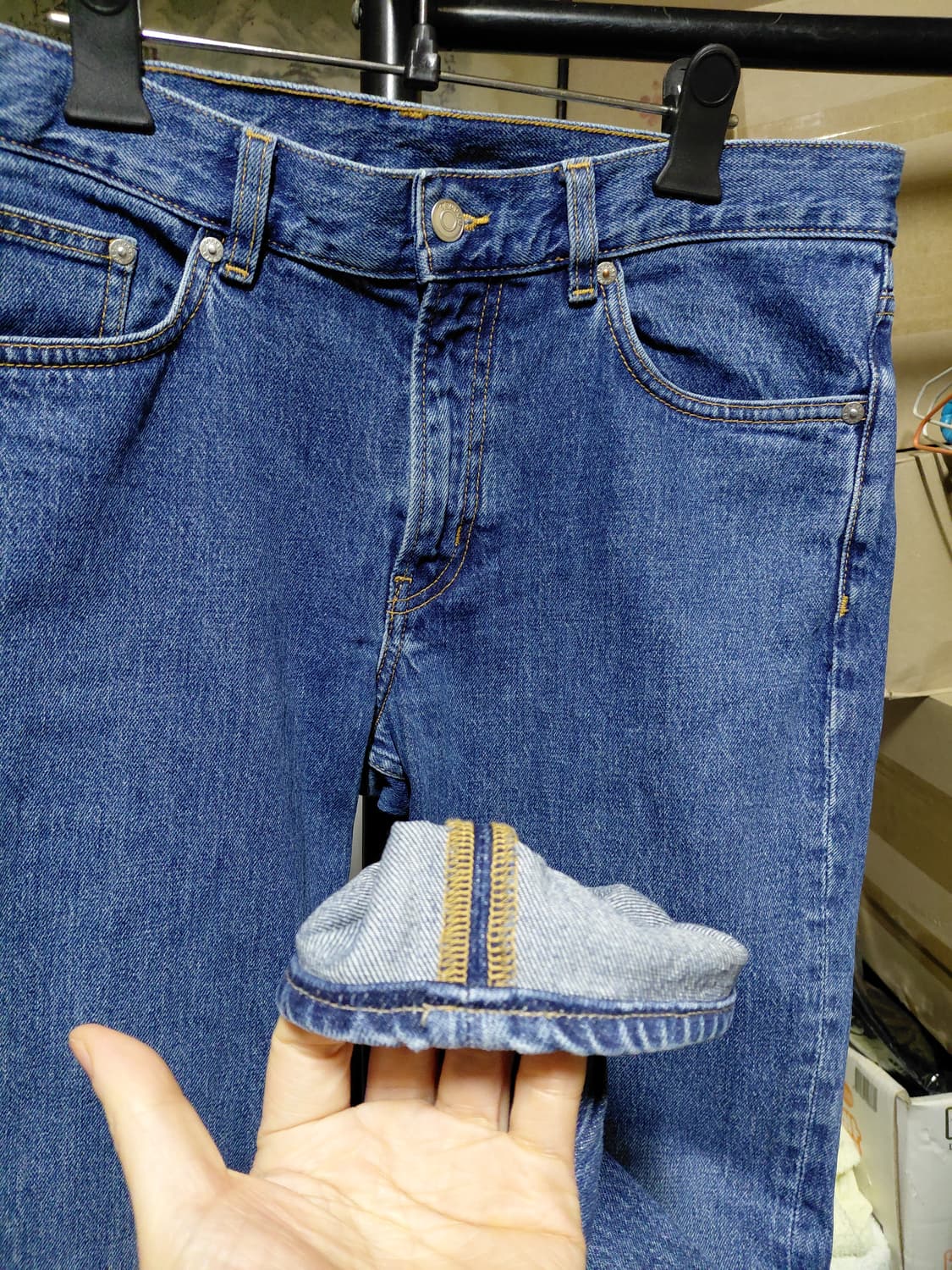 [아르켓]슬림 스트레치 데님 청바지 32사이즈  상품이미지9