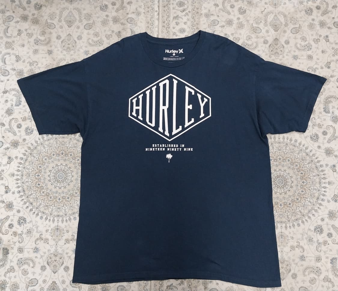 Hurley 헐리 네이비 로고 반팔티 XL 상품이미지1