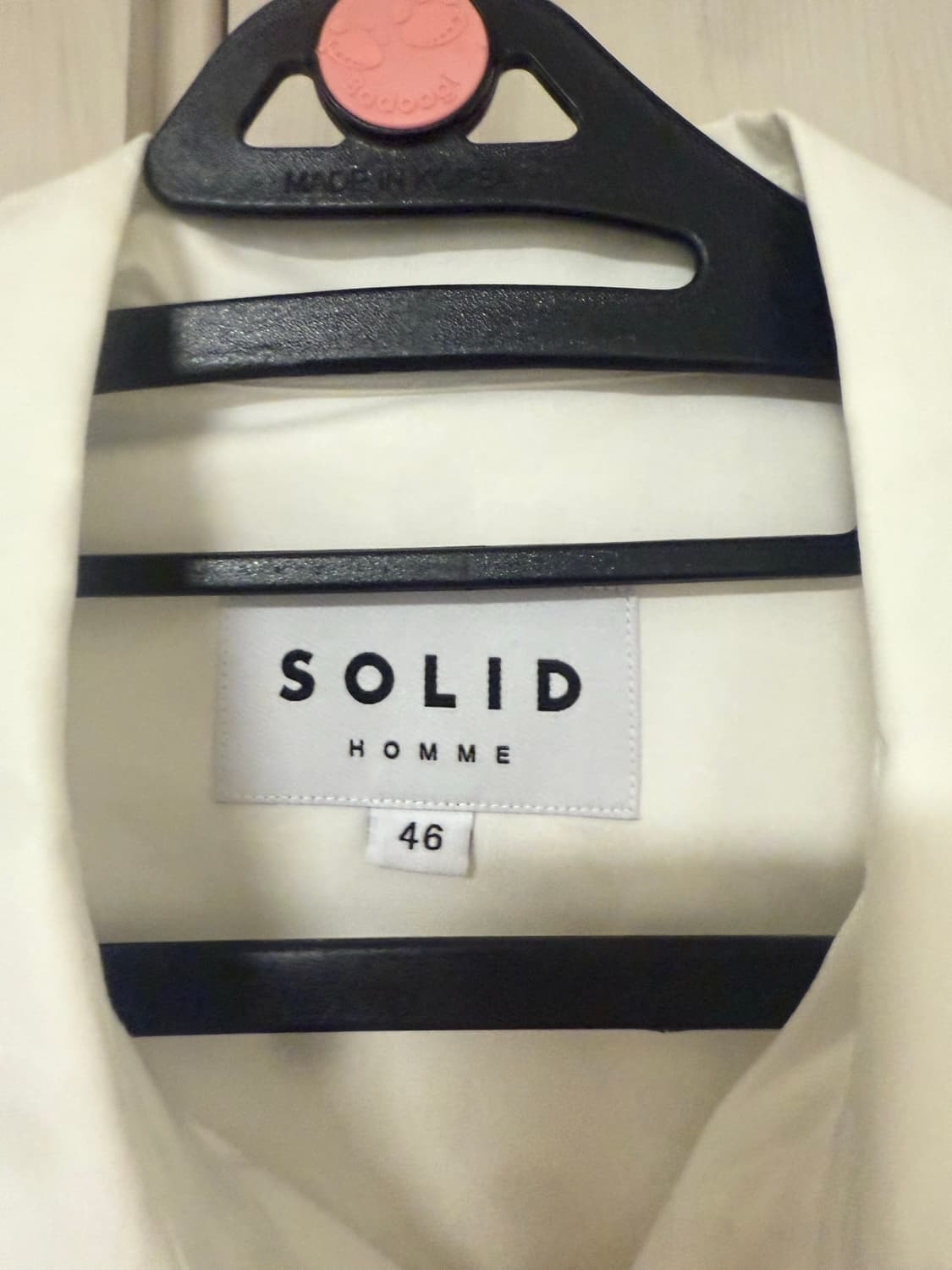 솔리드옴므 백로고 셔츠 상품이미지5