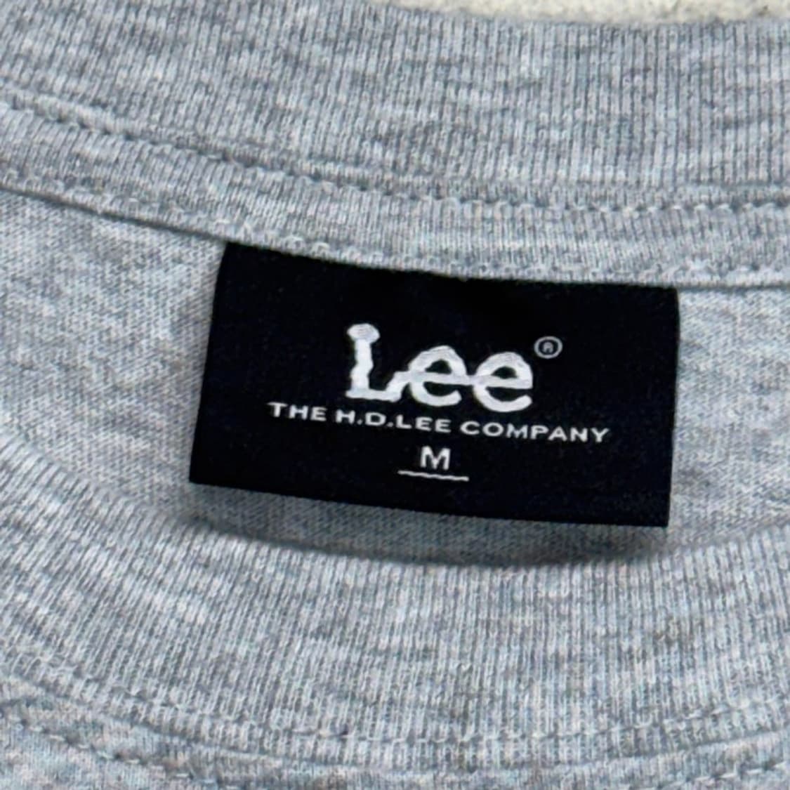 LEE 빅 로고 프린팅 반팔 티 그레이 M 상품이미지3