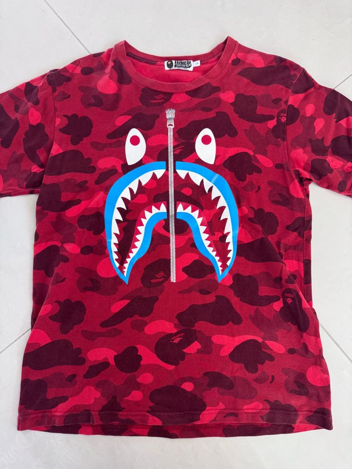 BATHING APE CAMO HEAD TEE  카모 헤드 티셔츠 상품이미지1