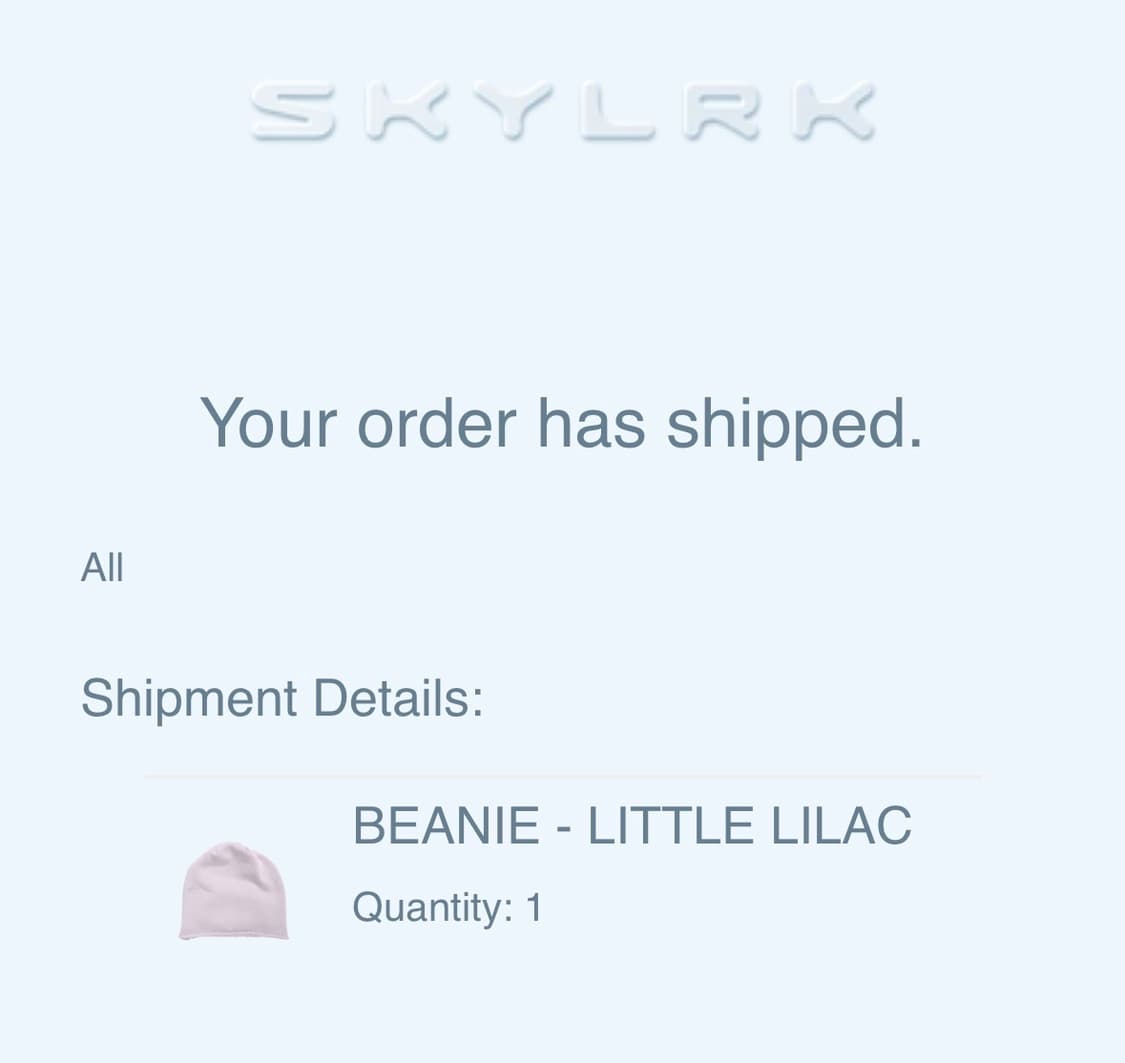 skylrk beanie 비니 little lilac 라일락 상품이미지3