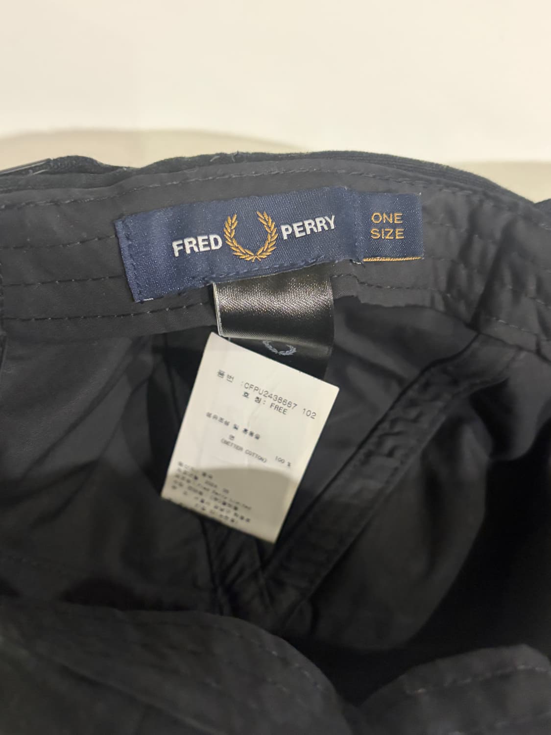 프레드페리 검정 볼캡 상품이미지3