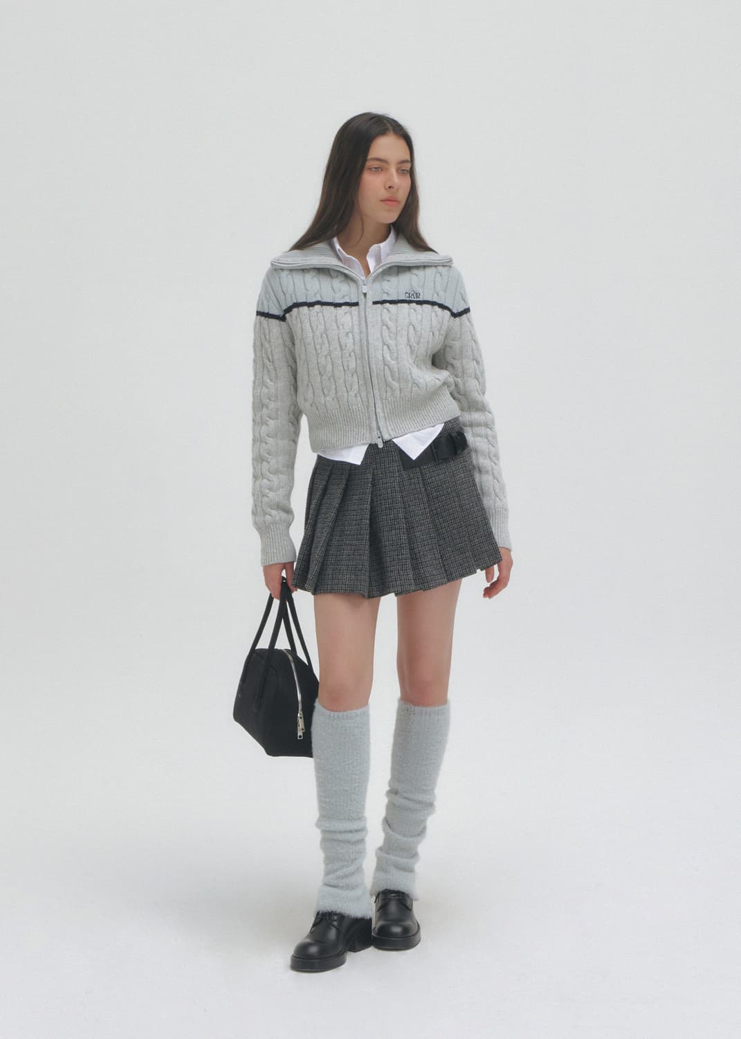 택O) 그로브 LEVITT 레그 워머 블루 그레이 상품이미지1