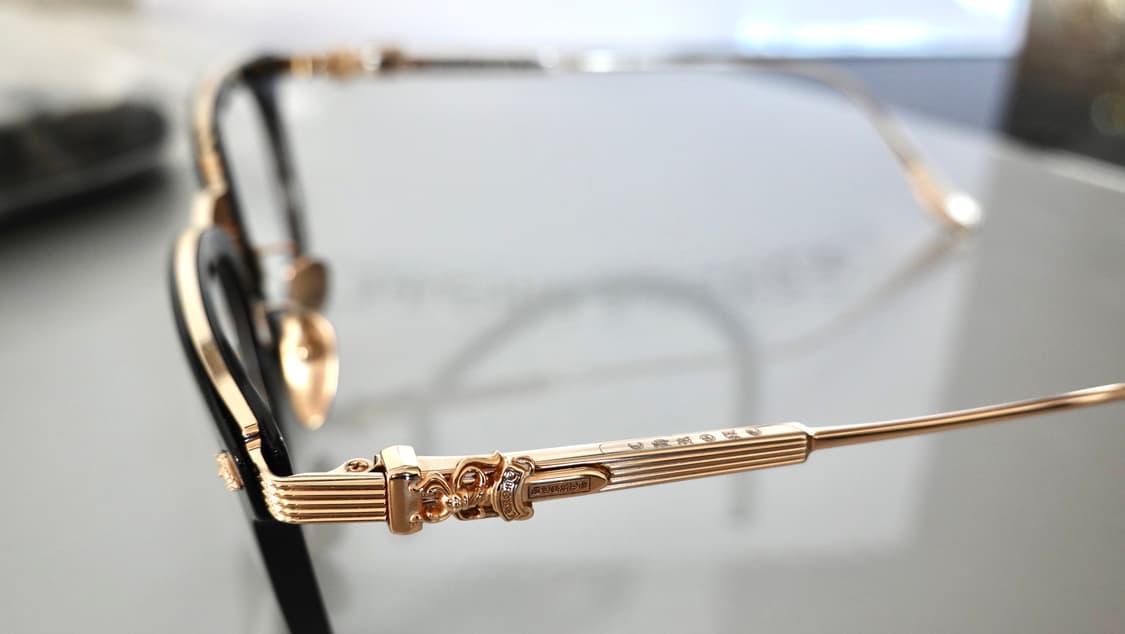 크롬하츠 오버포크 블랙/골드 안경 상품이미지6