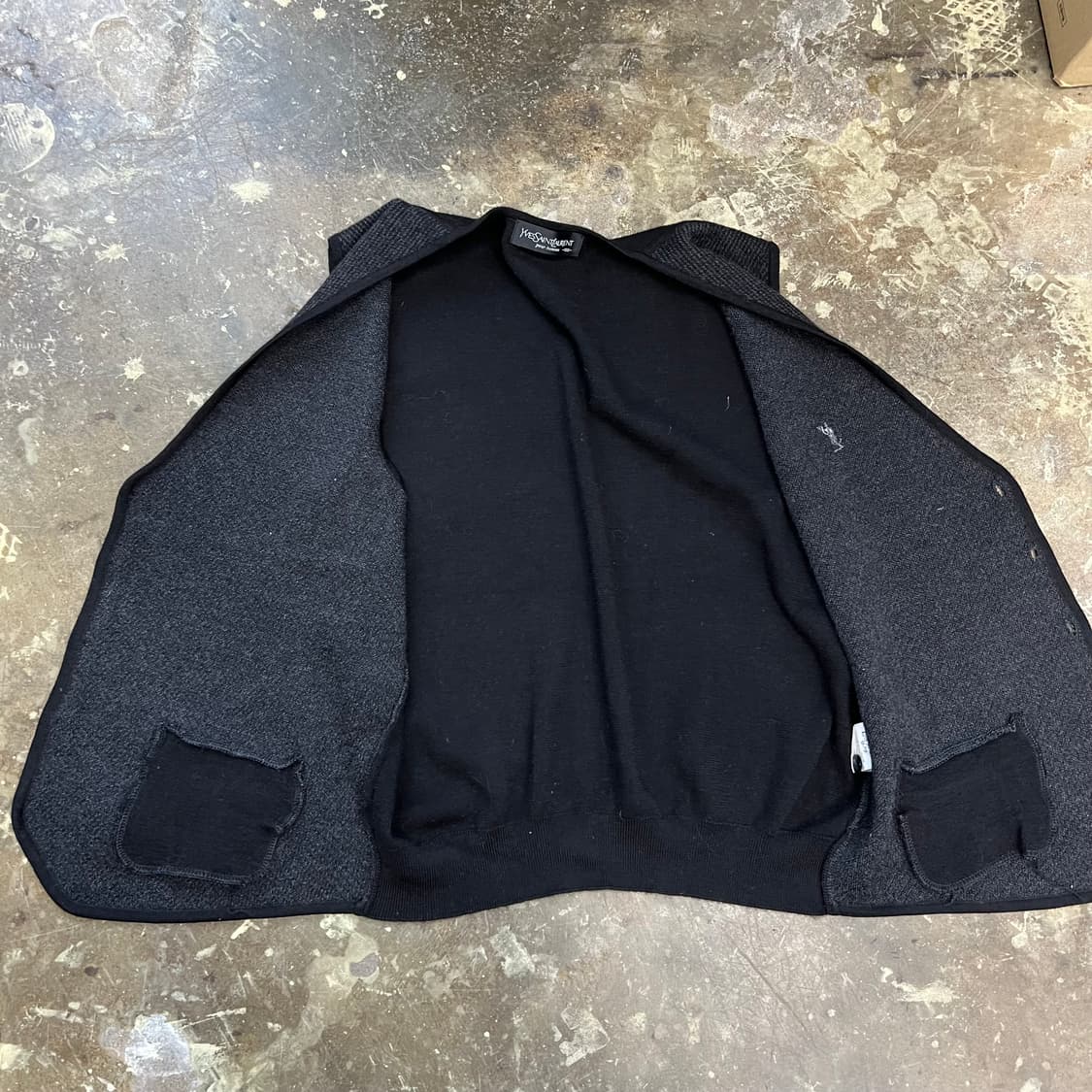 100) 입생로랑 니트 조끼 가디건 베스트 상품이미지5