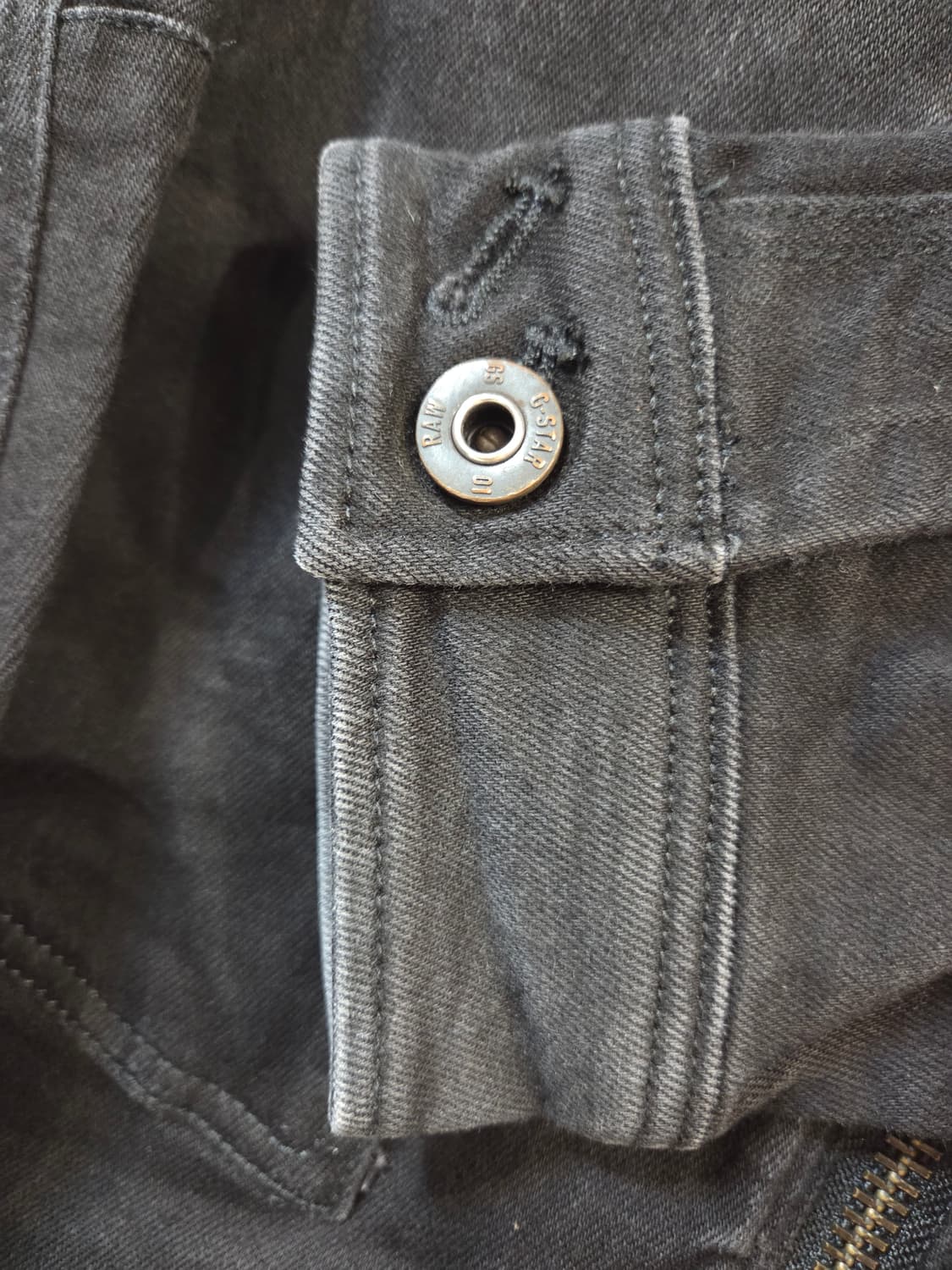 G-Star 블랙 데님 자켓 집업 스타일(M) 상품이미지5