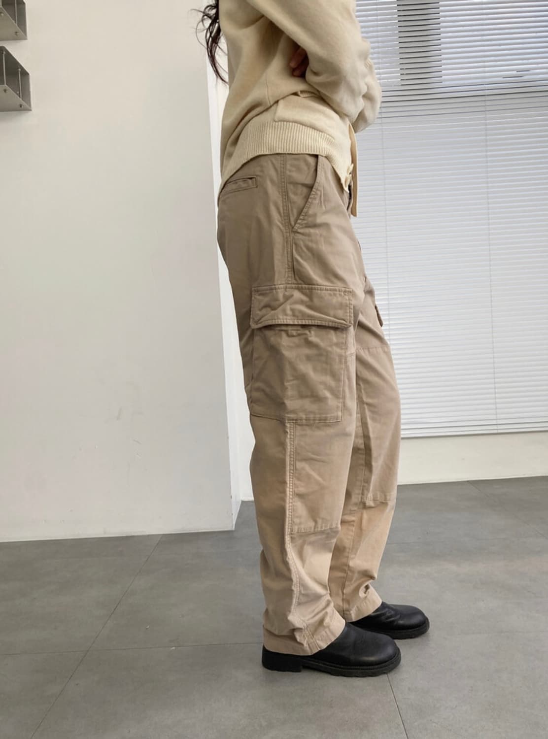 librement 베이지 코튼 카고 팬츠 상품이미지2