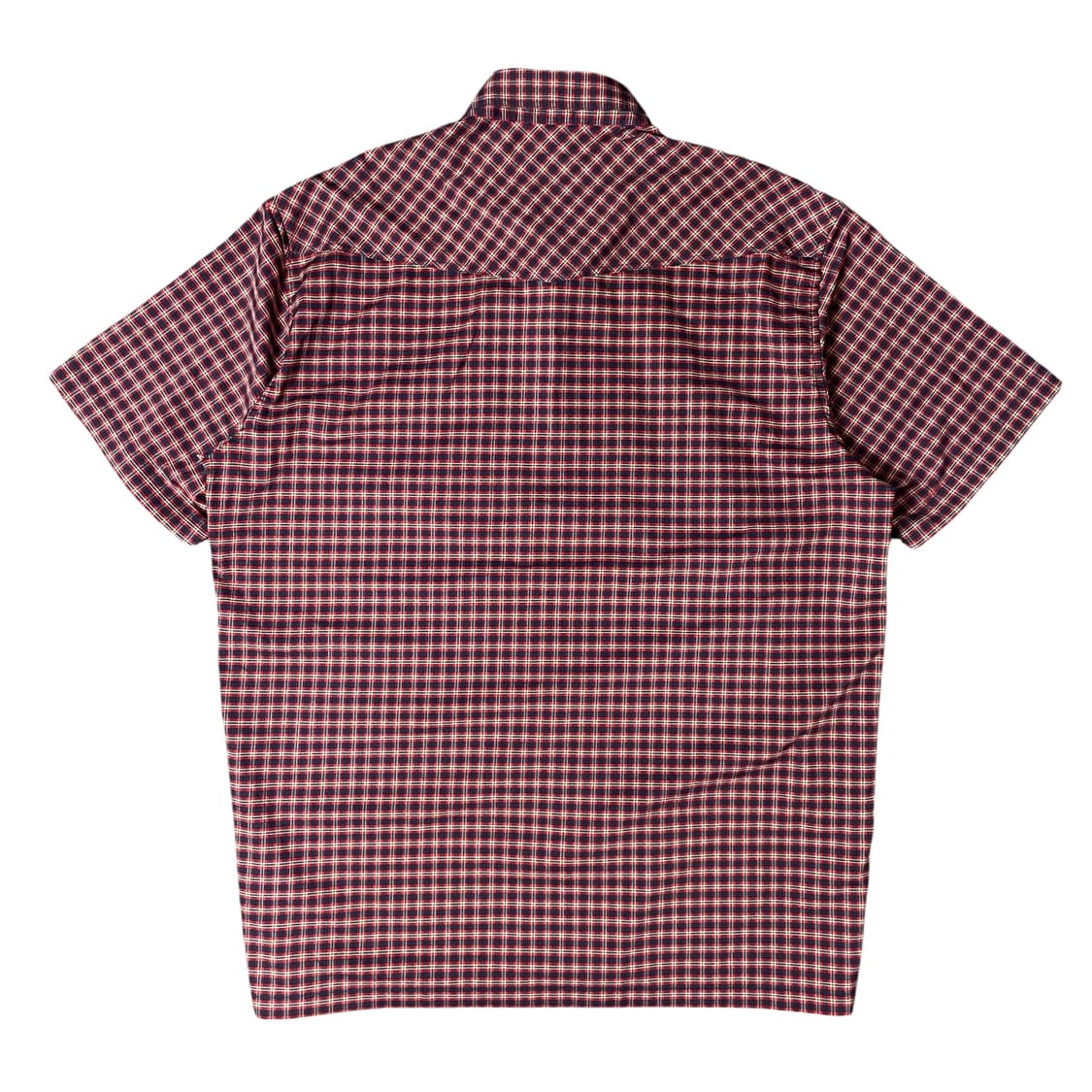 노스페이스 레드 블루 그린 체크 배색 원포켓 폴리 반팔 셔츠105 상품이미지2