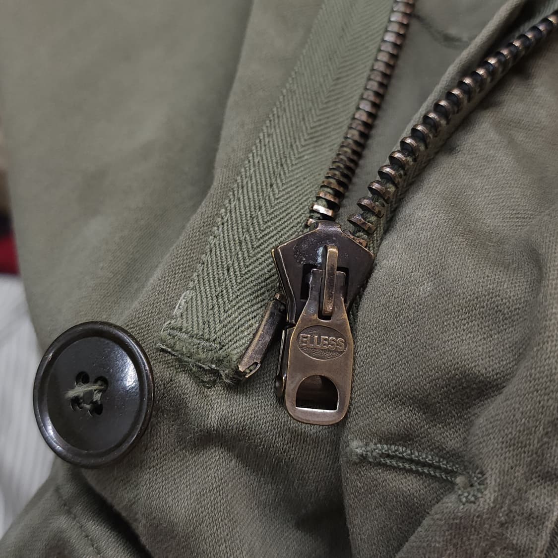 빈티지 프랑스군 m64 밀리터리 모즈파카 올리브 그린 페이딩 92C 상품이미지7