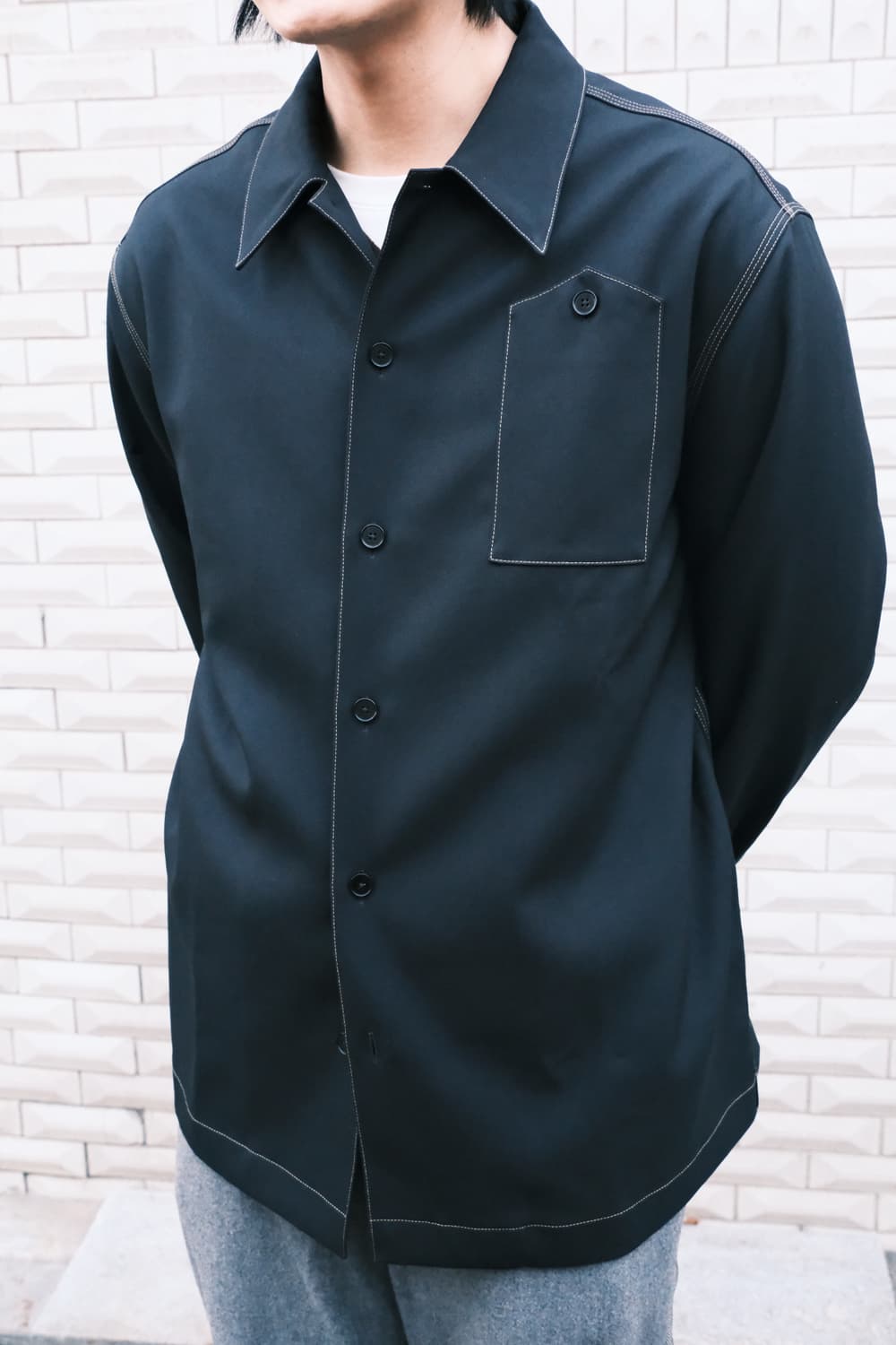 질샌더 JIL SANDER 25SS 개버딘 셔츠자켓 상품이미지1