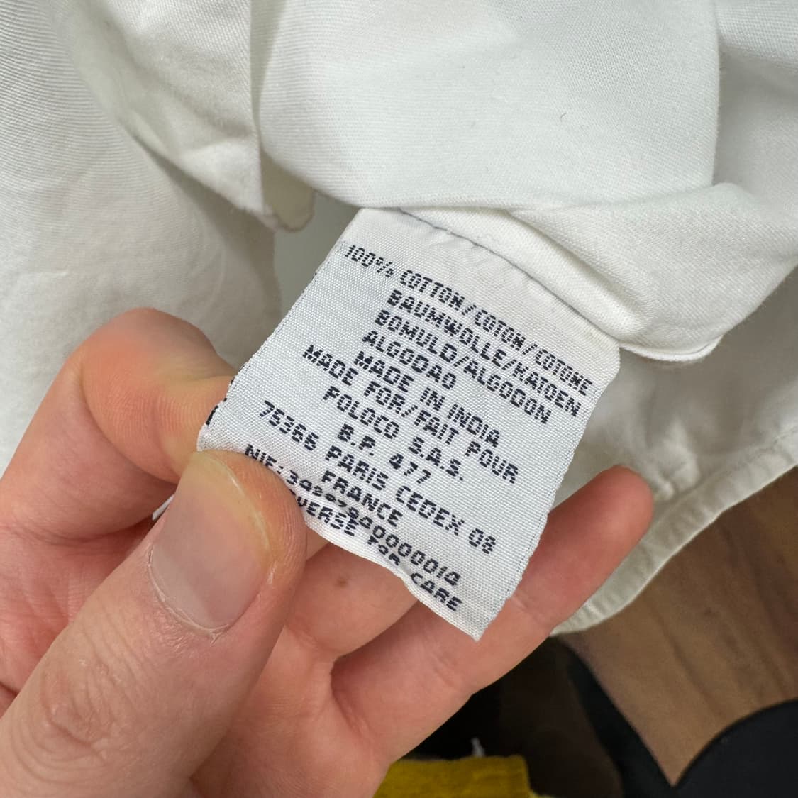 폴로 랄프로렌 솔리드 긴팔 셔츠 브라운 포니 포인트 화이트 상품이미지7