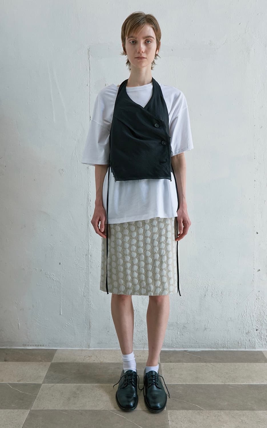 낫띵에브리띵 PEBBLE JACQUARD MIDI SKIRT 상품이미지2