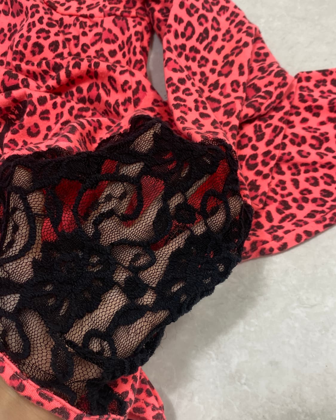 CHU XXX HIME Leopard Lace Top 상품이미지7