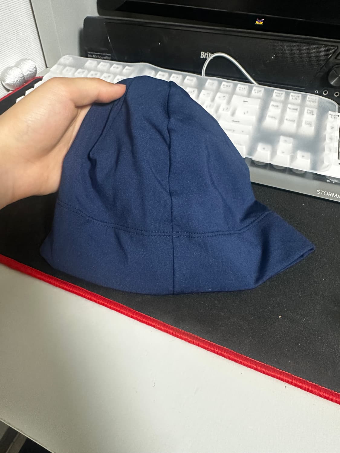 슈프림 폴리 비니 네이비 상품이미지2
