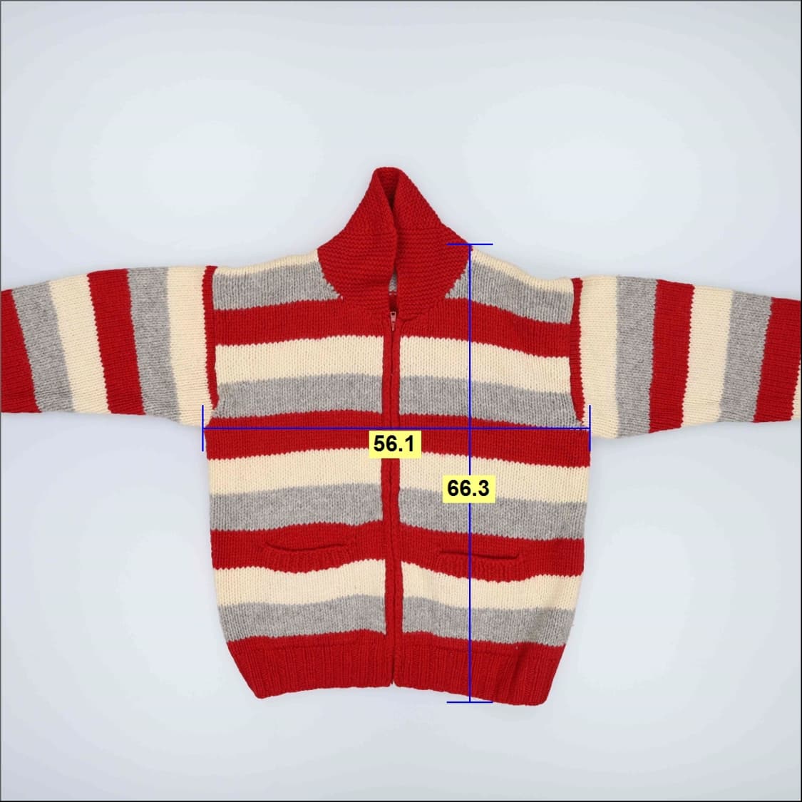 L 스캔들 스트라이프 니트집업 0219H1 상품이미지5