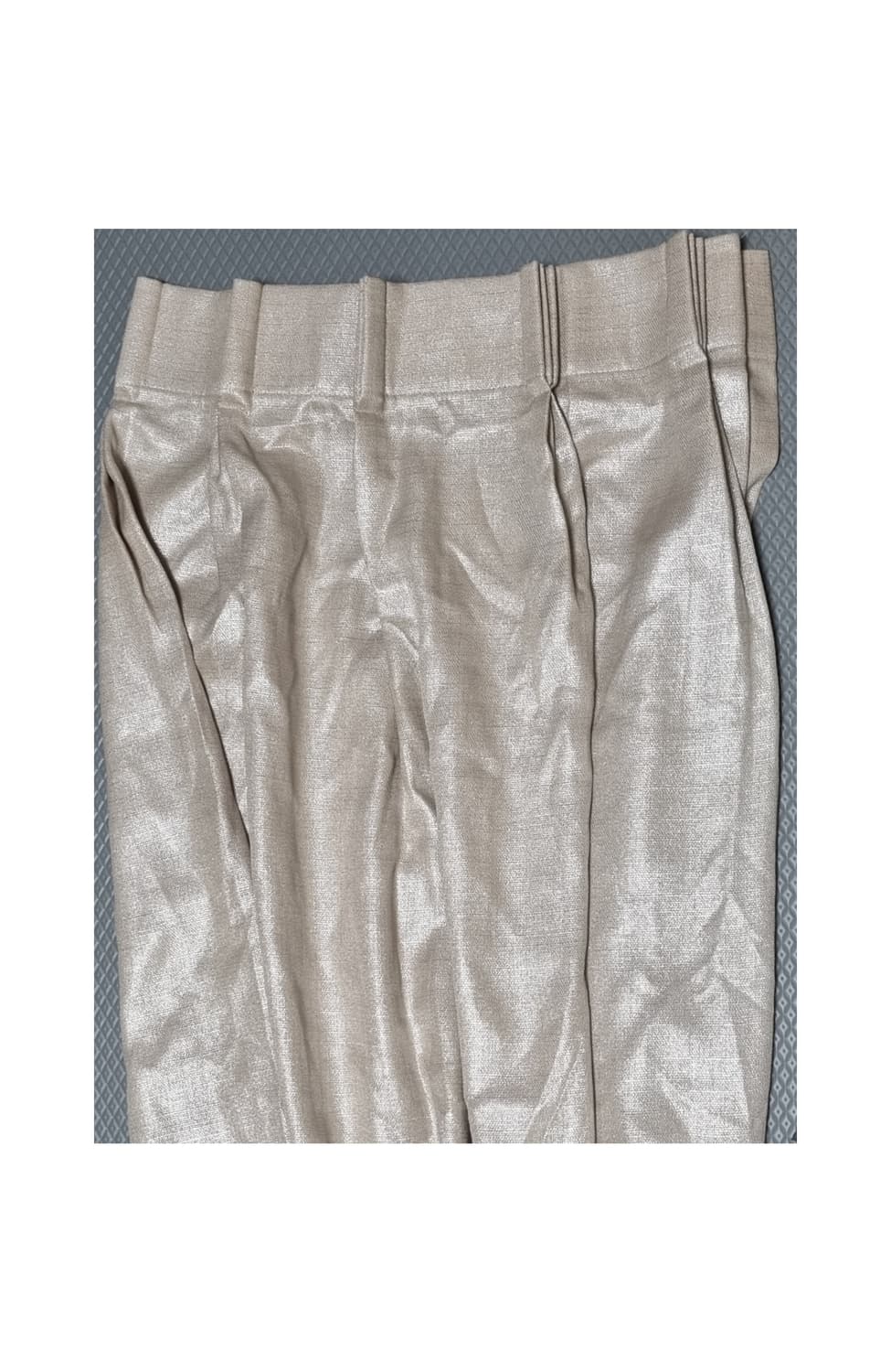 베이지 골드펄 커튼(핀형) 상품이미지1