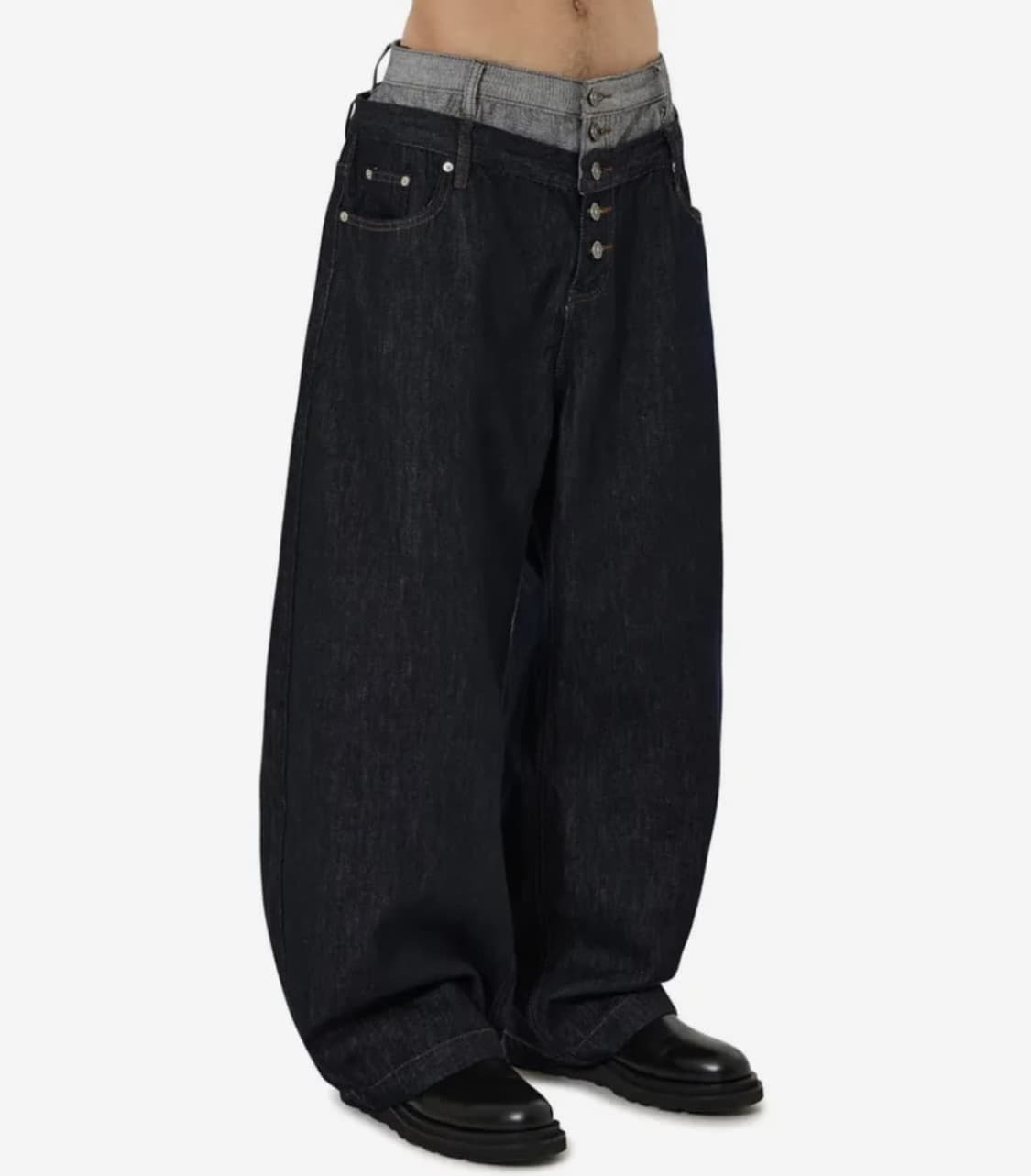 OY 오와이 LAYERED WAIST WIDE VOLUME PANTS  상품이미지1