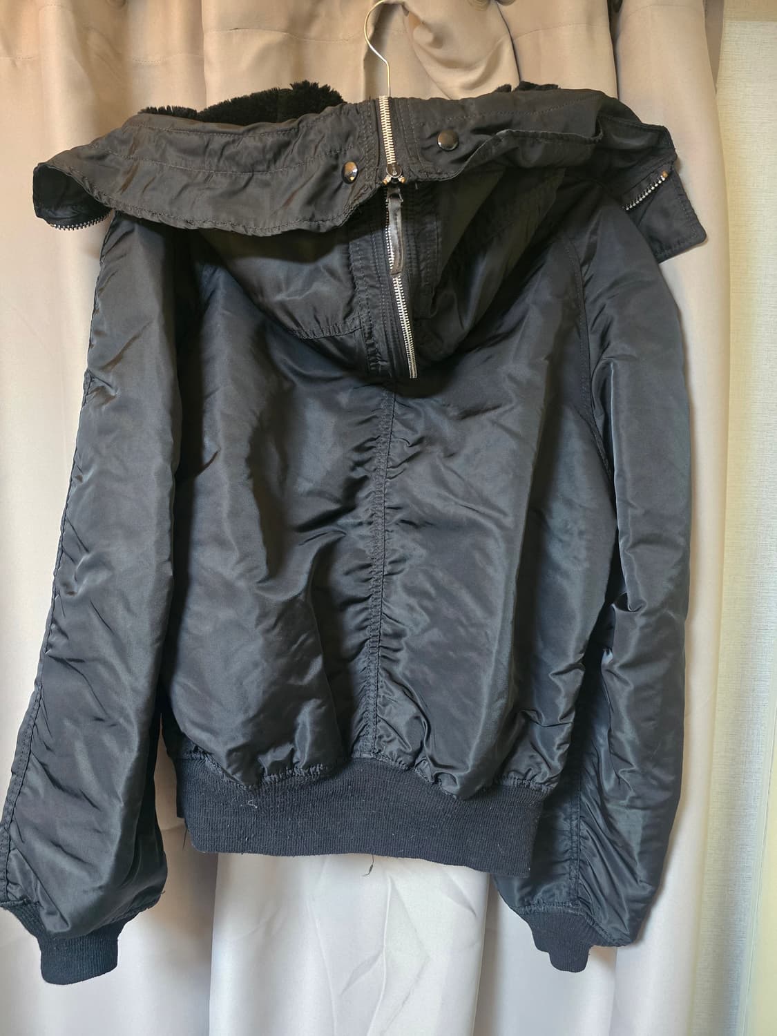 알파인더스트리 N-2B 플라이트 자켓 블랙 L 상품이미지4