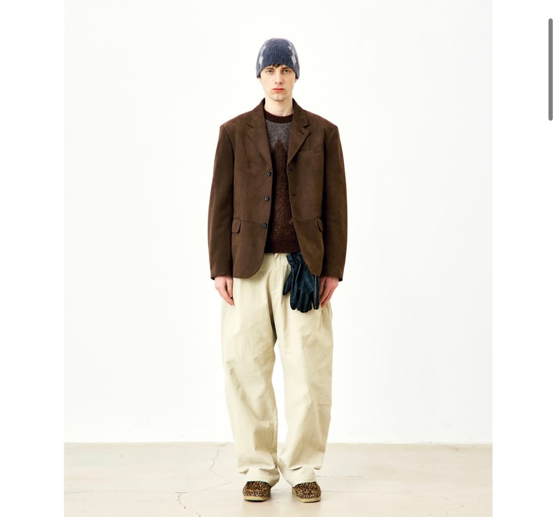 쿠어 - 스웨이드 블레이저 L사이즈 상품이미지1