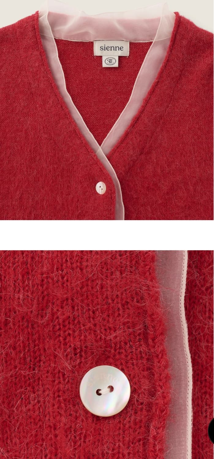 Rosha organza Alpaca Cardigan 상품이미지3