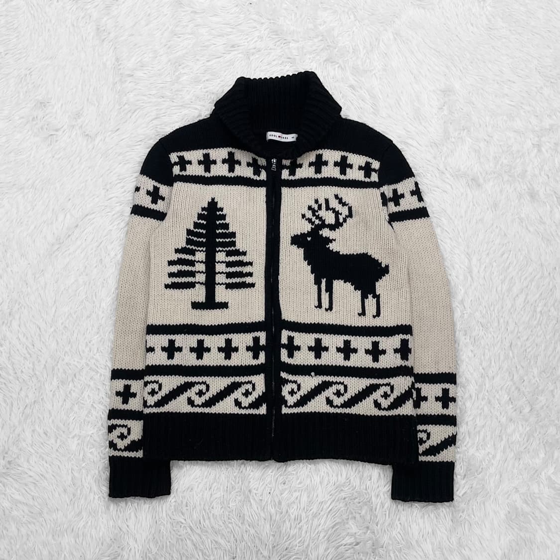 Kool haas 코위찬 니트 집업 상품이미지2