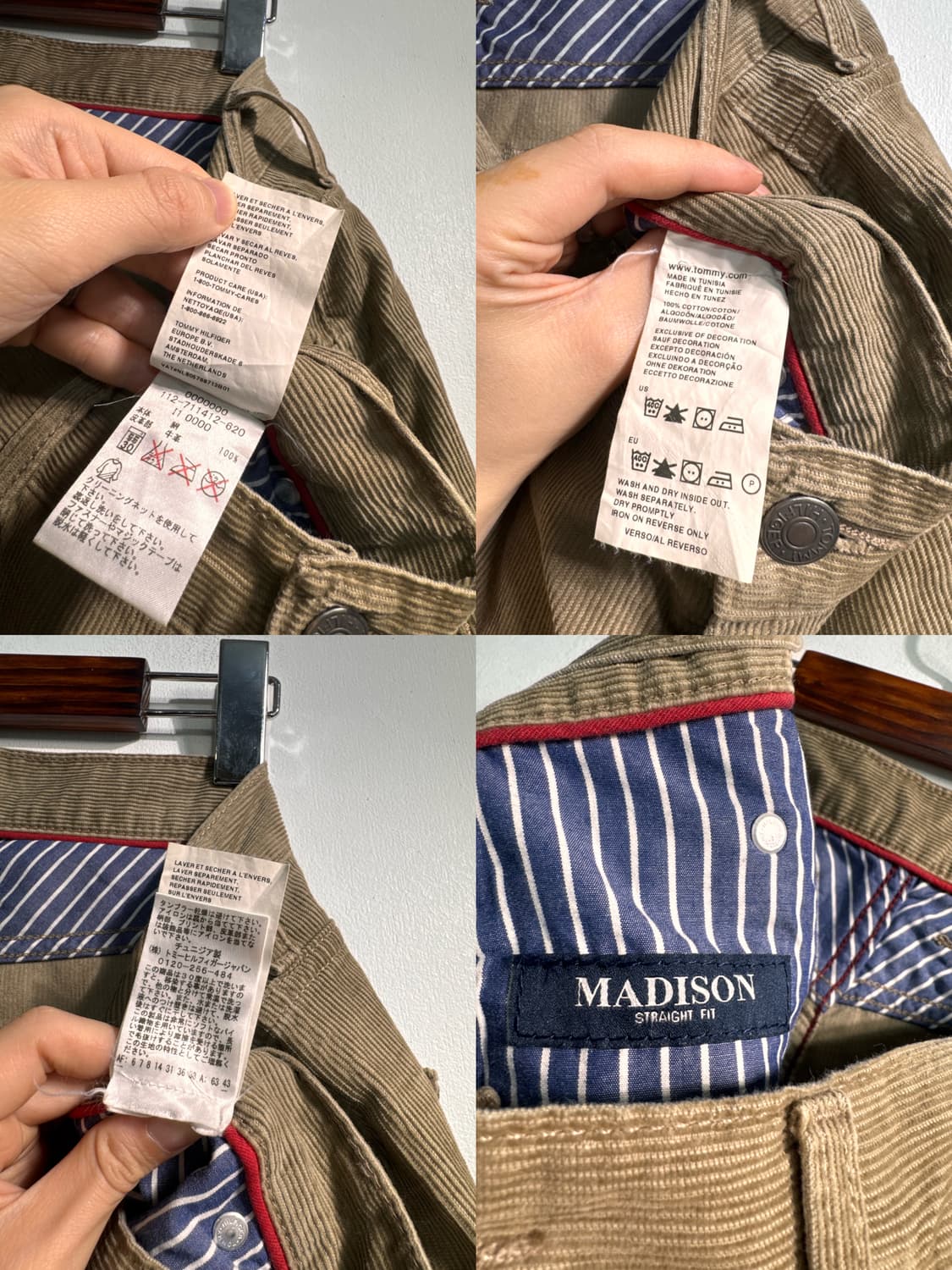 Tommy Hilfiger 타미힐피거 코듀로이 팬츠 36/32  C496 상품이미지10