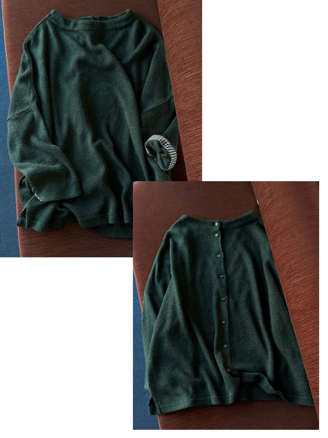 2way design brushed fabric knit P/O 상품이미지1