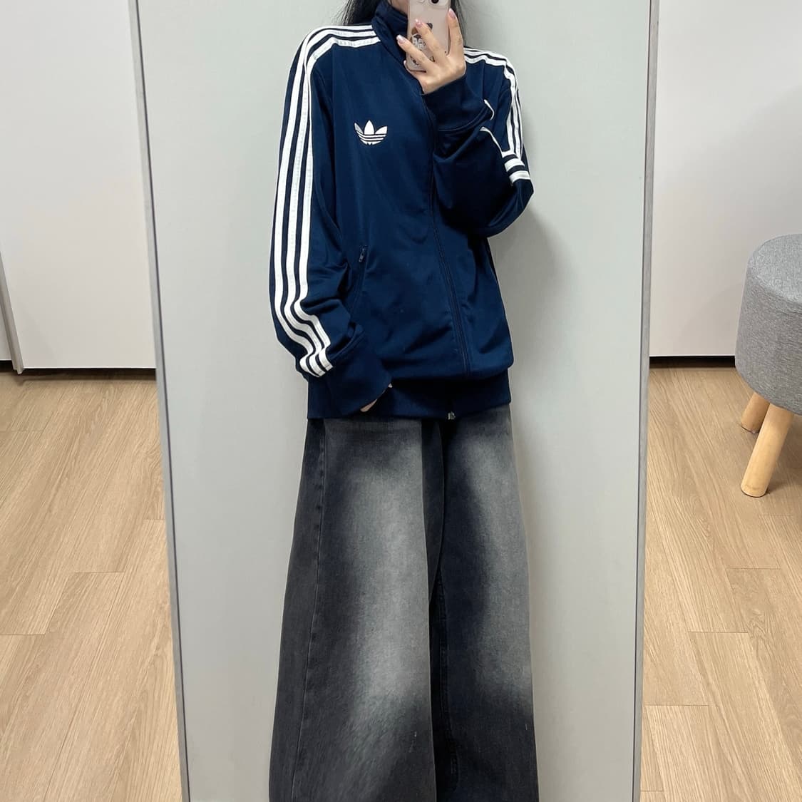 아디다스 구파이어버드 네이비 트랙탑 져지 상품이미지1