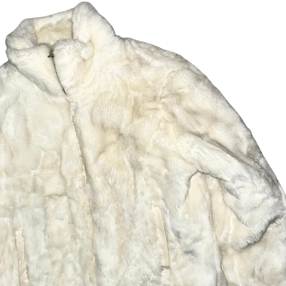 Ivory fake fur jacket 상품이미지4