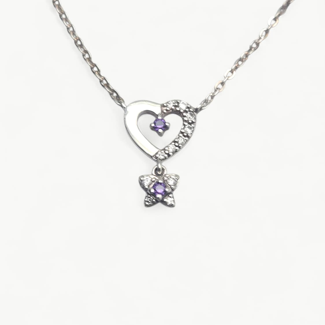 안나수이 하트 나비 펜던트 실버 목걸이 상품이미지3