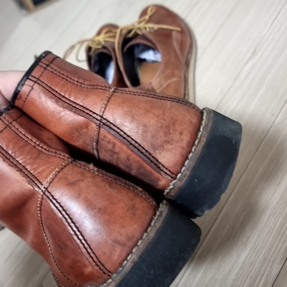 호킨스 갈색 가죽 워커 부츠(275-280) 상품이미지3