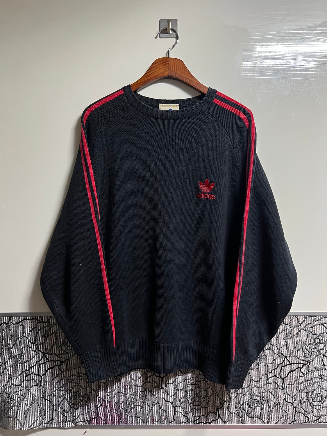 빈티지 90s 아디다스 삼선 니트 상품이미지1