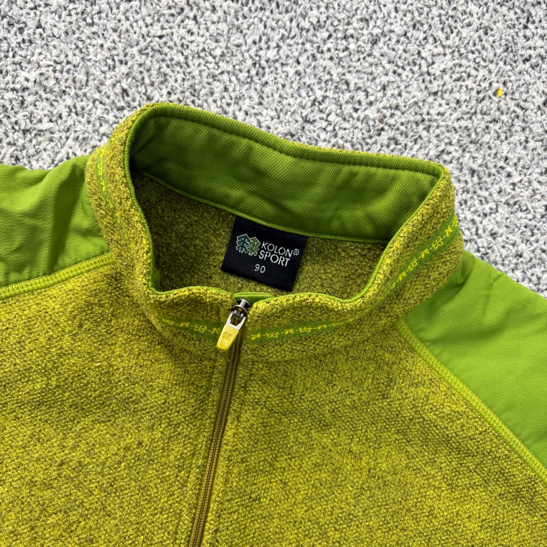 90 코오롱스포츠 반집업 후리스 긴팔티 0304J 상품이미지2