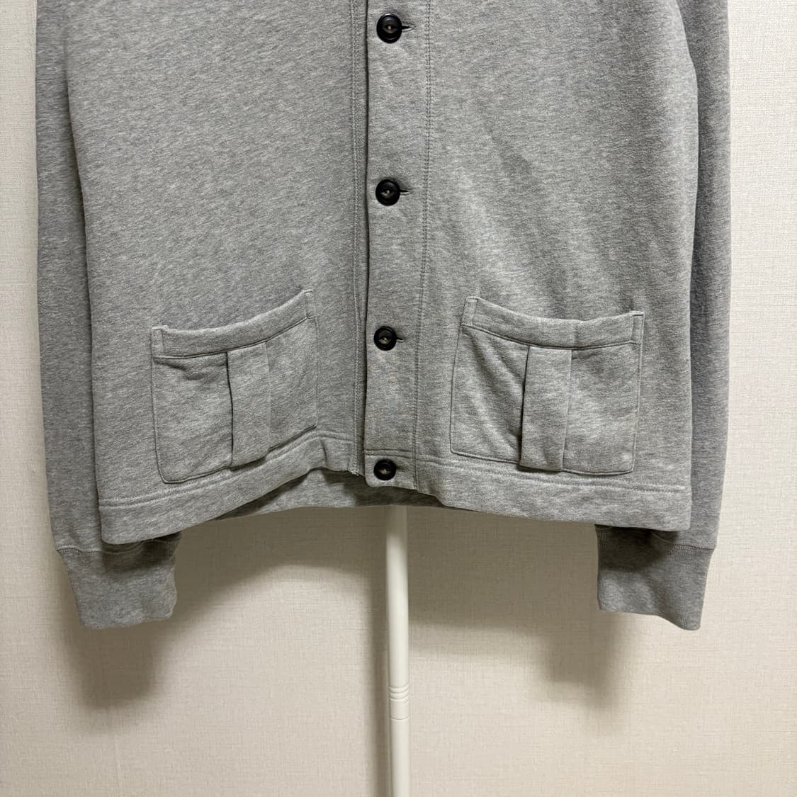 폴로 랄프로렌 기모 숄카라 스웻 가디건 / 그레이, M 상품이미지3
