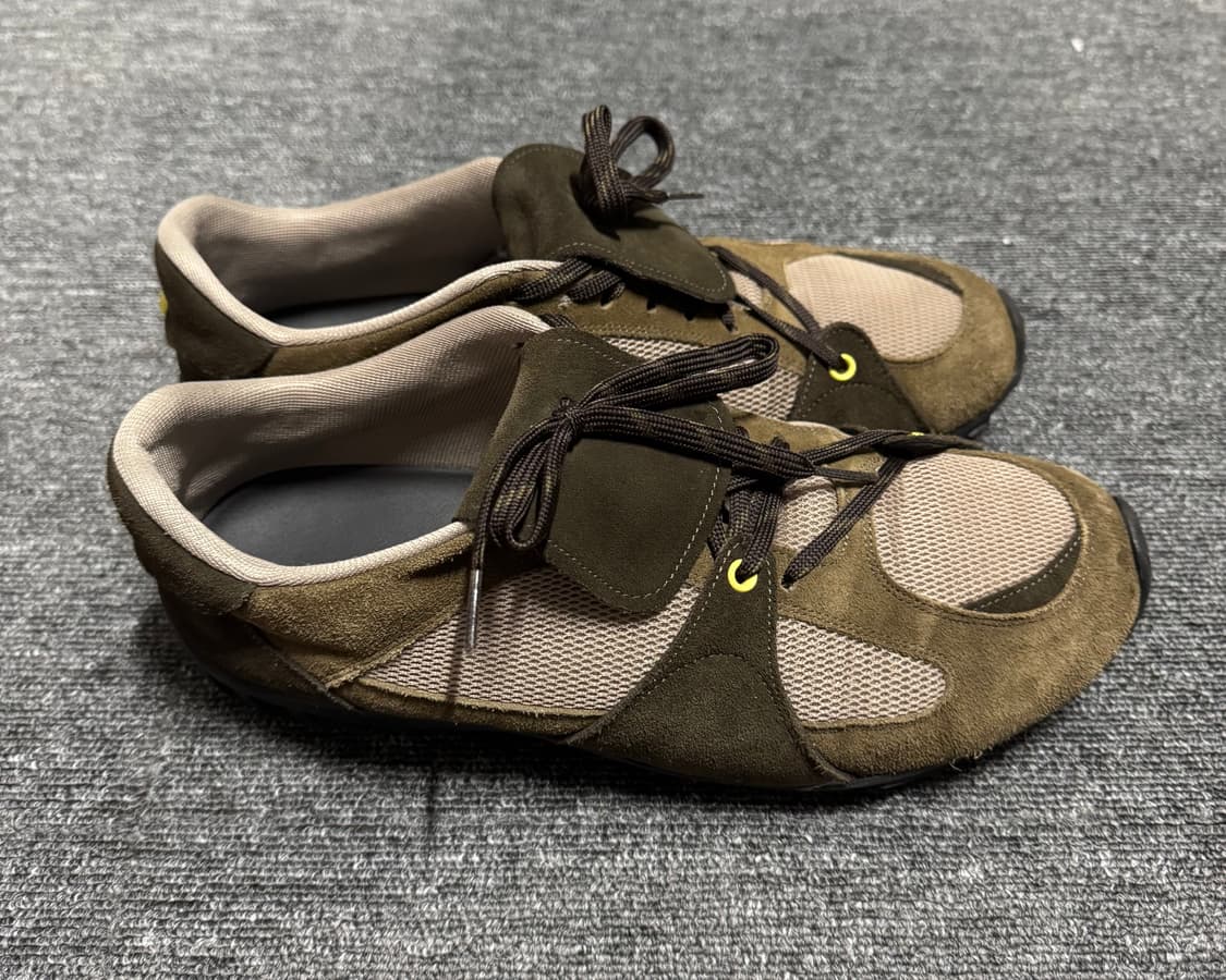 네거티브쓰리 비대칭 스니커즈 카키 브라운 상품이미지4