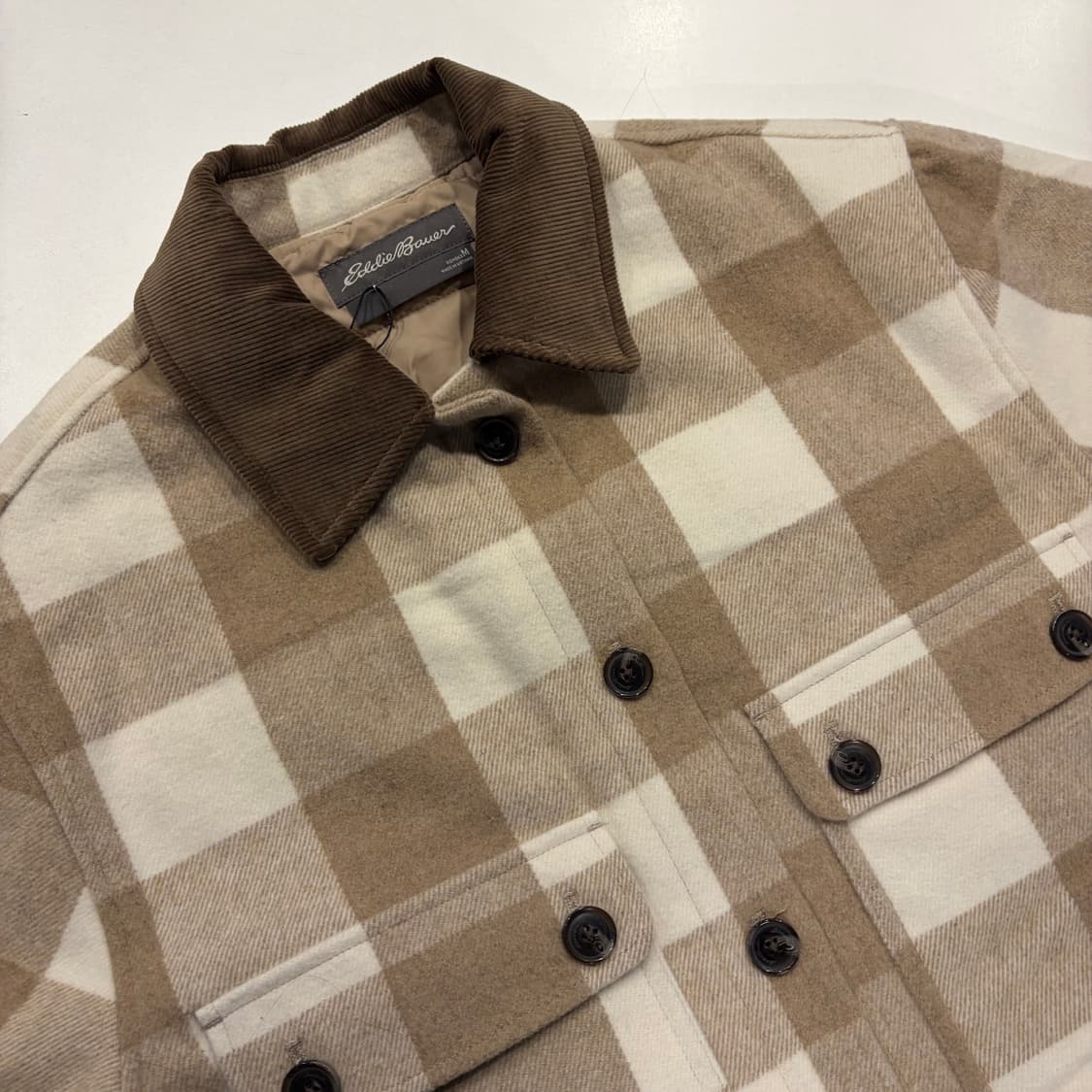 [M] 에디바우어 체크 코듀로이 자켓 C725 상품이미지3