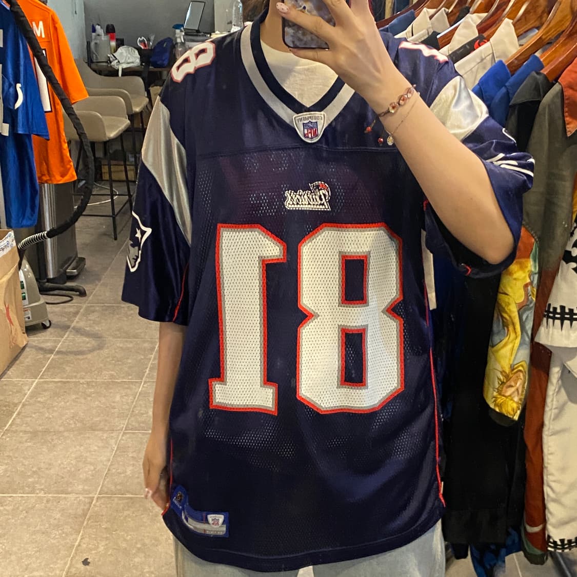 [NO.9] NFL 풋볼 져지 반팔티 네이비 상품이미지1