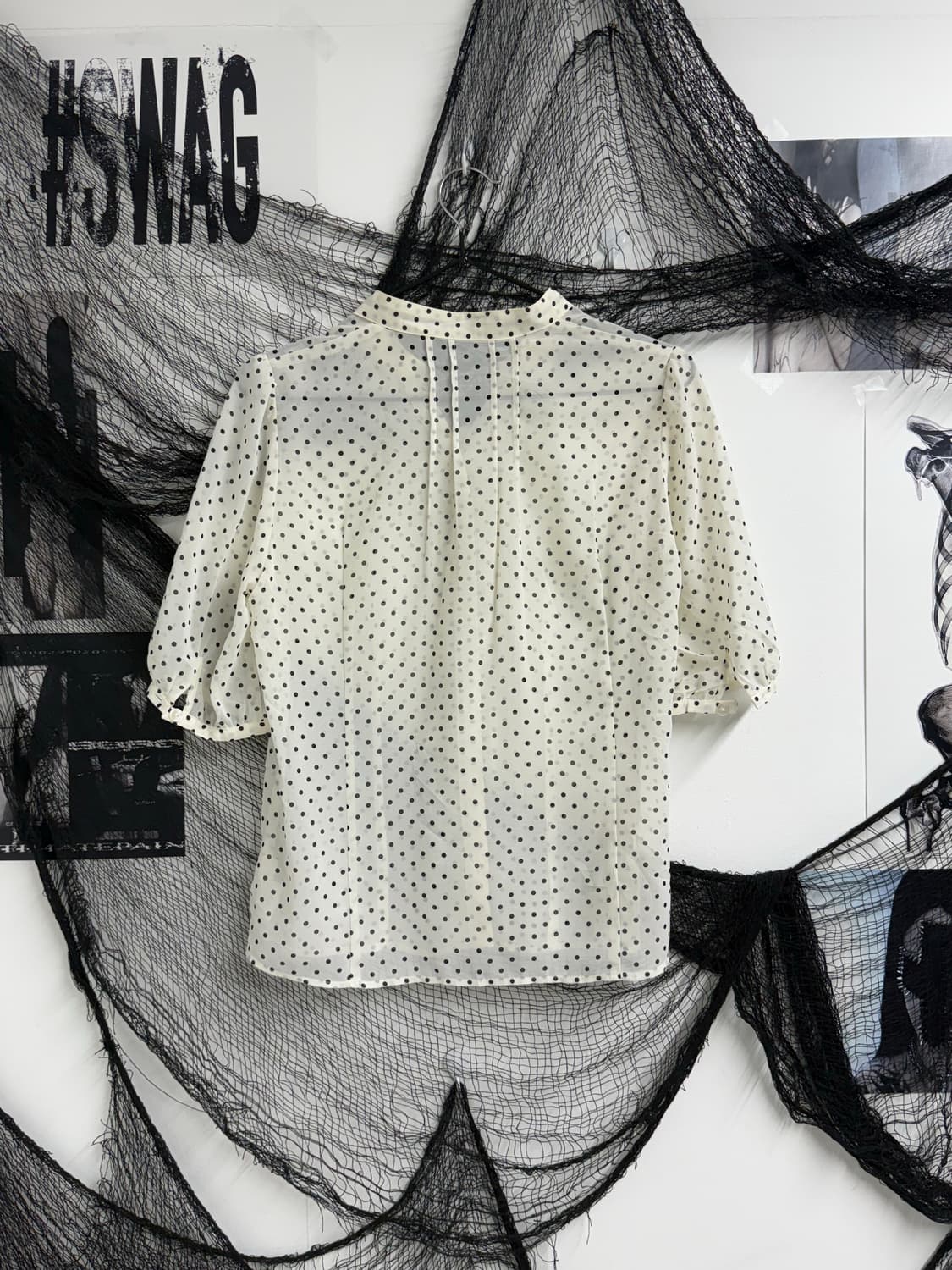 Pocket girl mood seethrough halfsleeve 상품이미지5