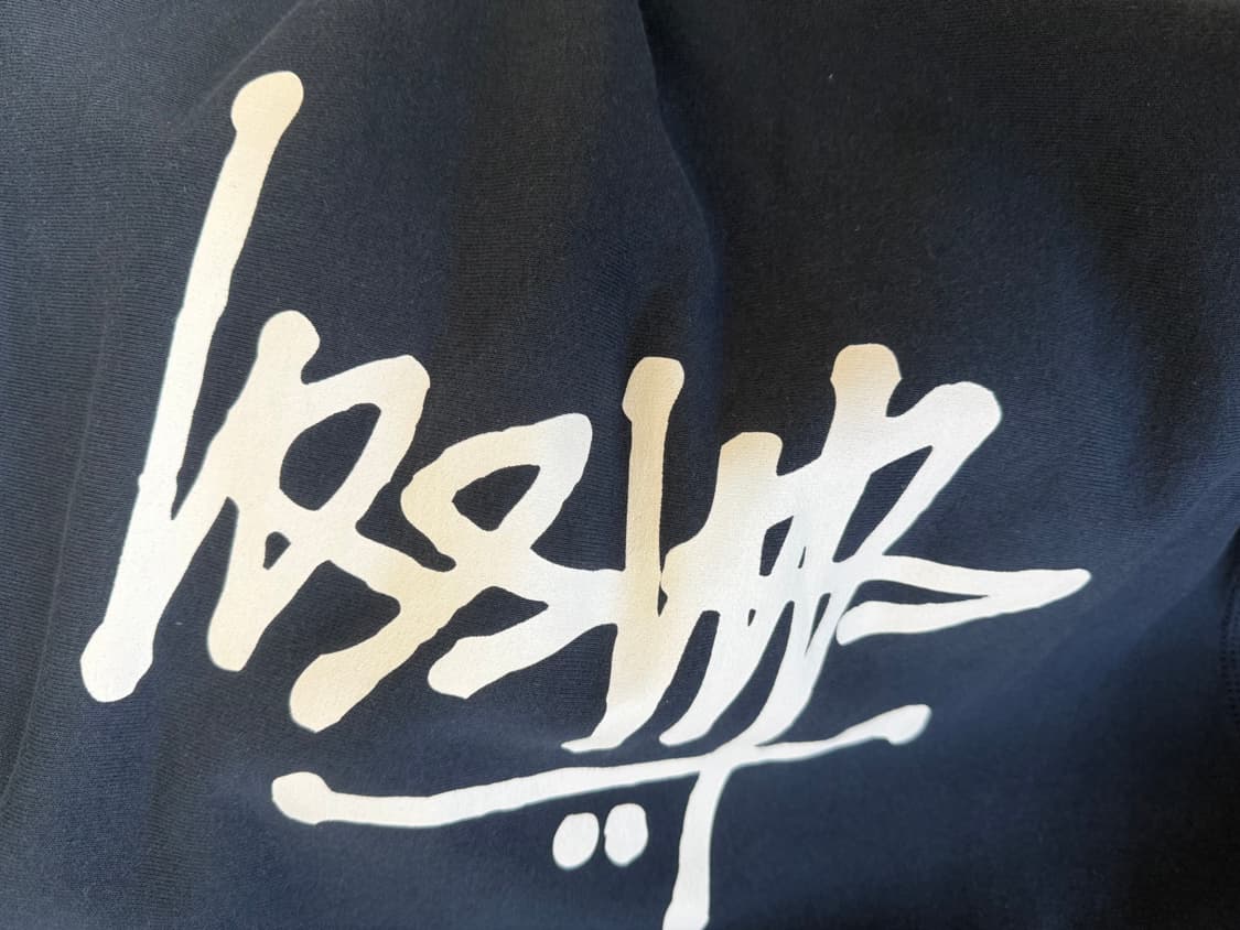 스투시 네이비 후드 L 상품이미지5